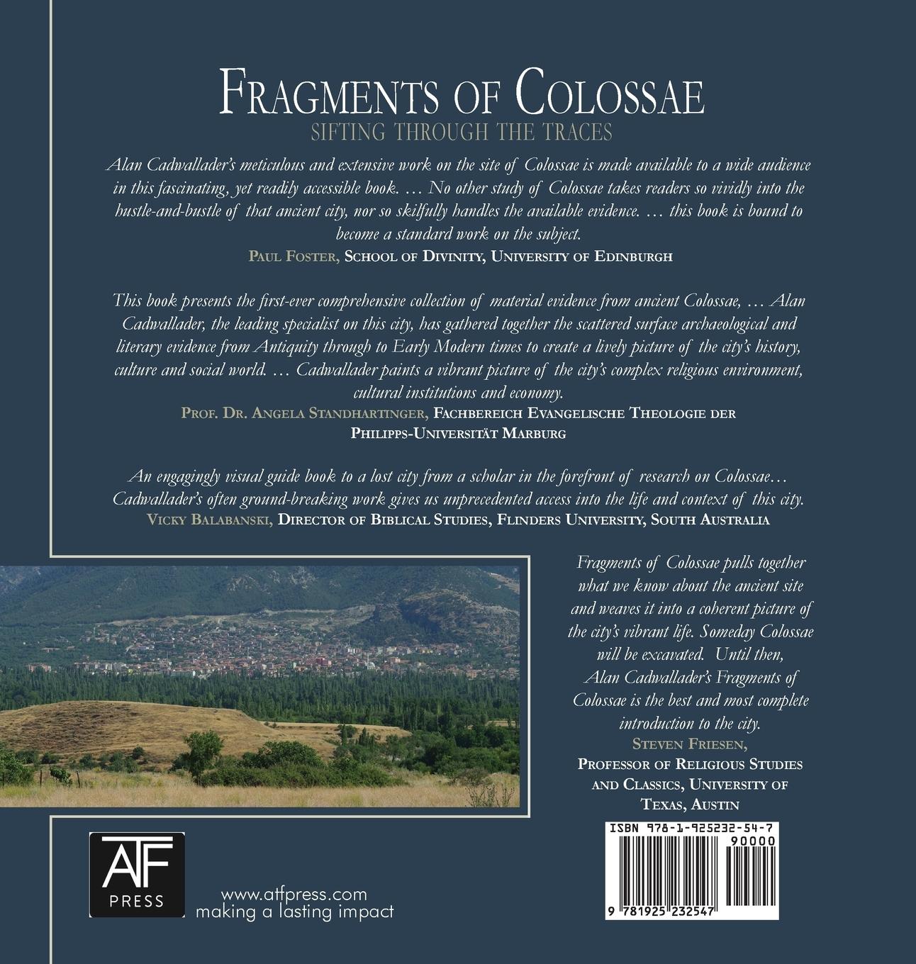 Rückseitencover Fragments of Colossae