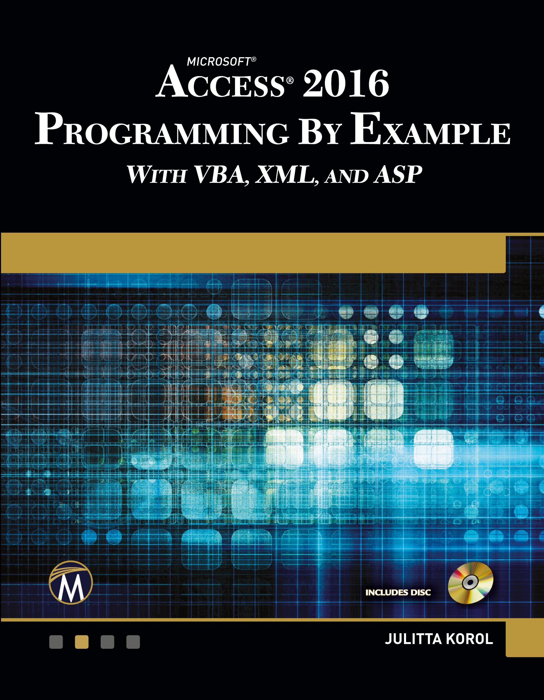 Vorderes Coverbild Microsoft Access 2016 Programming By Example