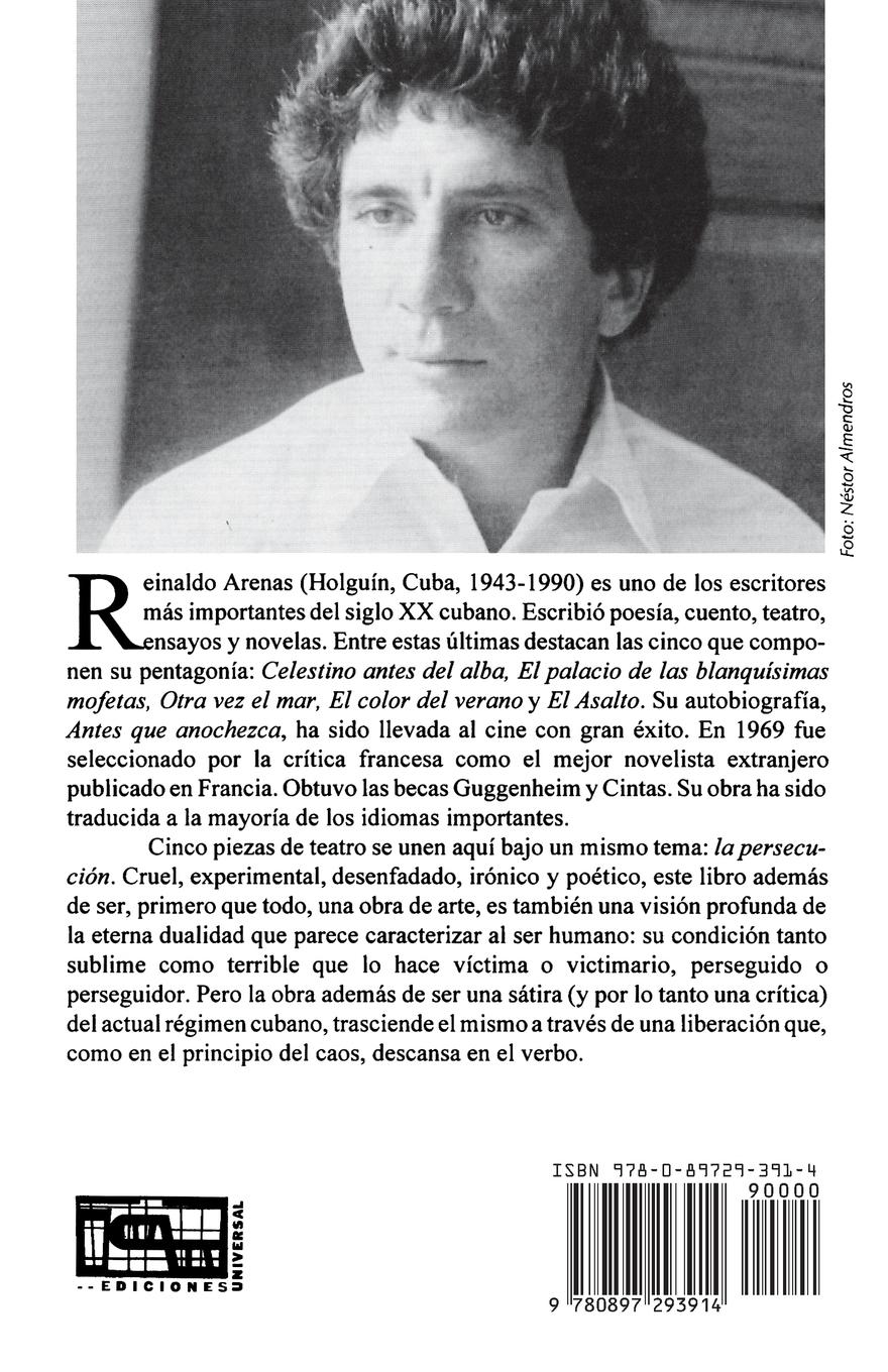 Rückseitencover PERSECUCIÓN (Cinco piezas de teatro experimental)