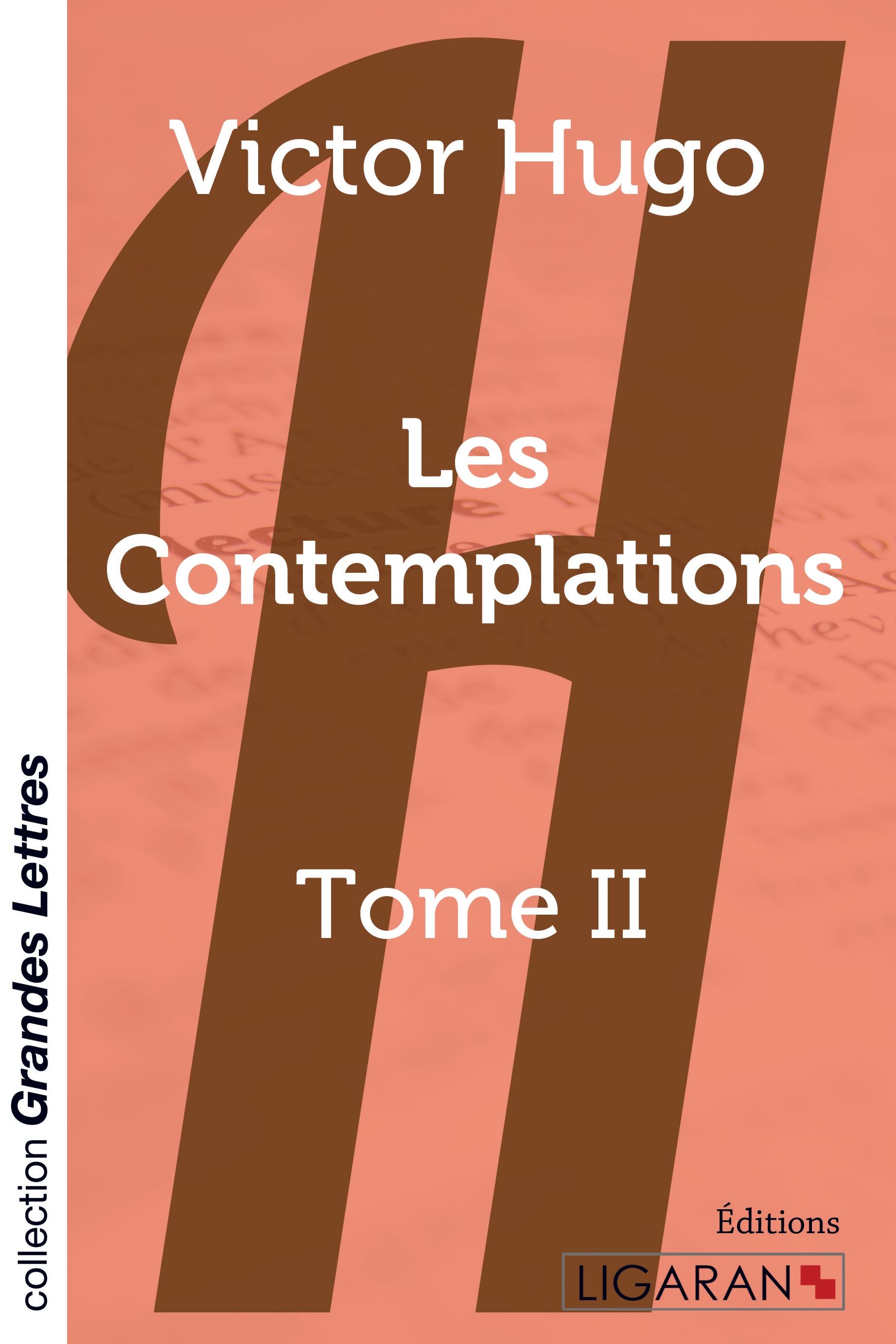 Vorderes Coverbild Les Contemplations - Tome 2 (grands caractères)