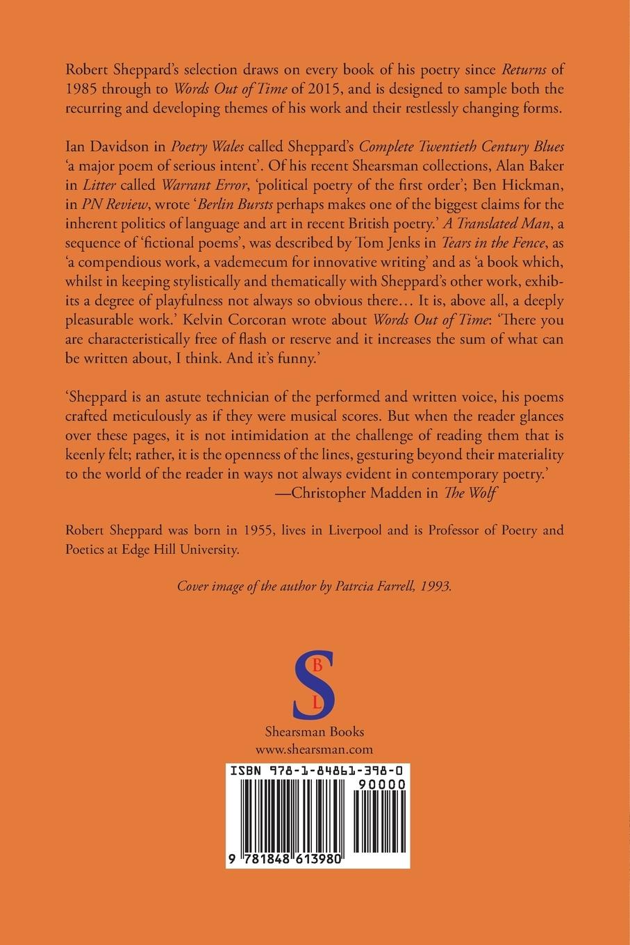 Rückseitencover History or Sleep - Selected Poems