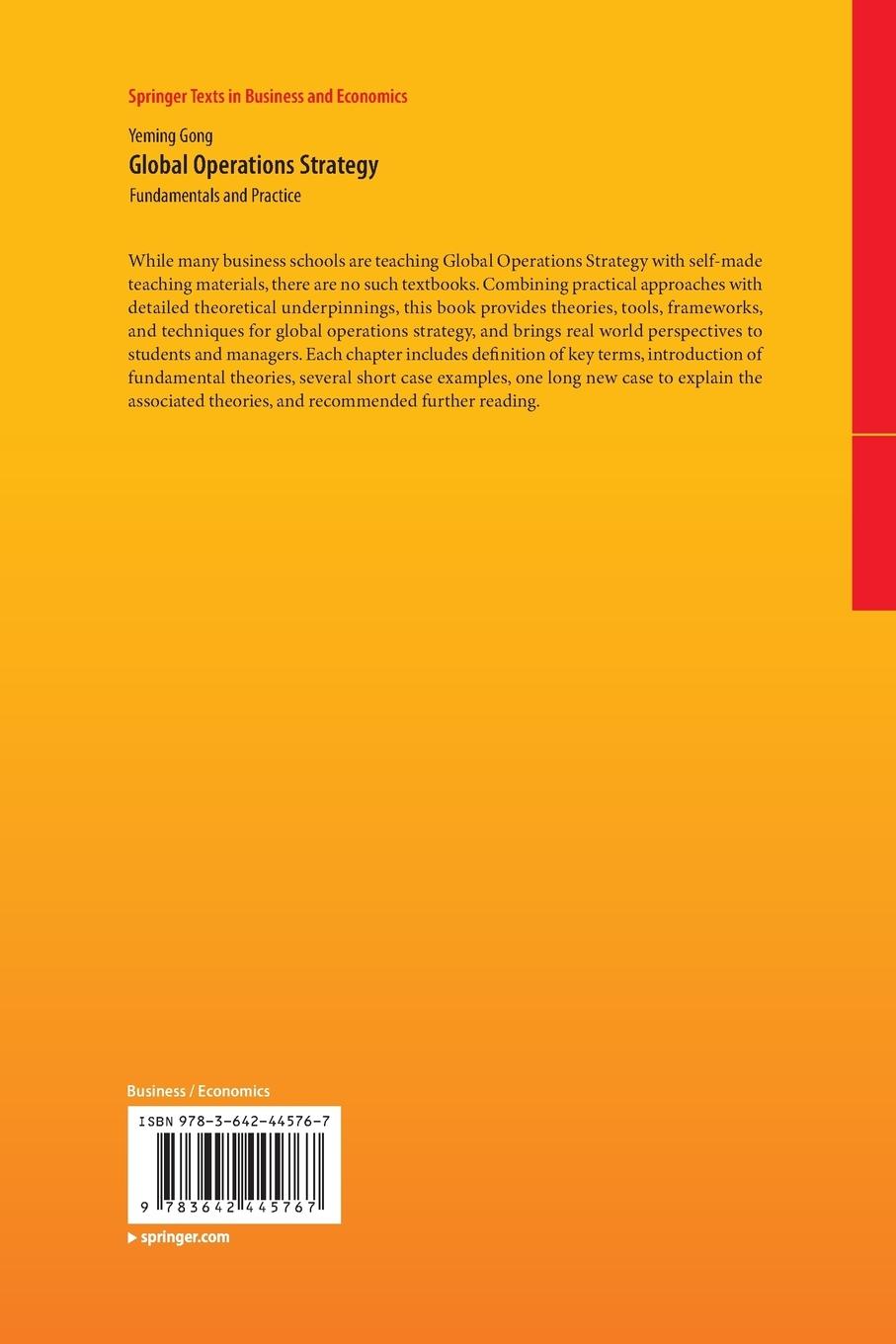 Rückseitencover Global Operations Strategy