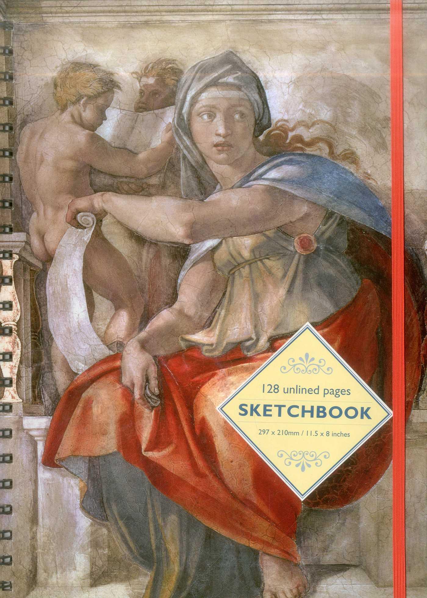 Vorderes Coverbild Sketchbook: Delphic Sibyl (Michelangelo)