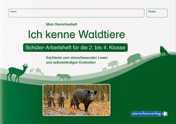 Vorderes Coverbild Ich kenne Waldtiere - Schülerarbeitsheft für die 2. bis 4. Klasse