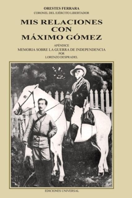 Vorderes Coverbild MIS RELACIONES CON MÁXIMO GÓMEZ