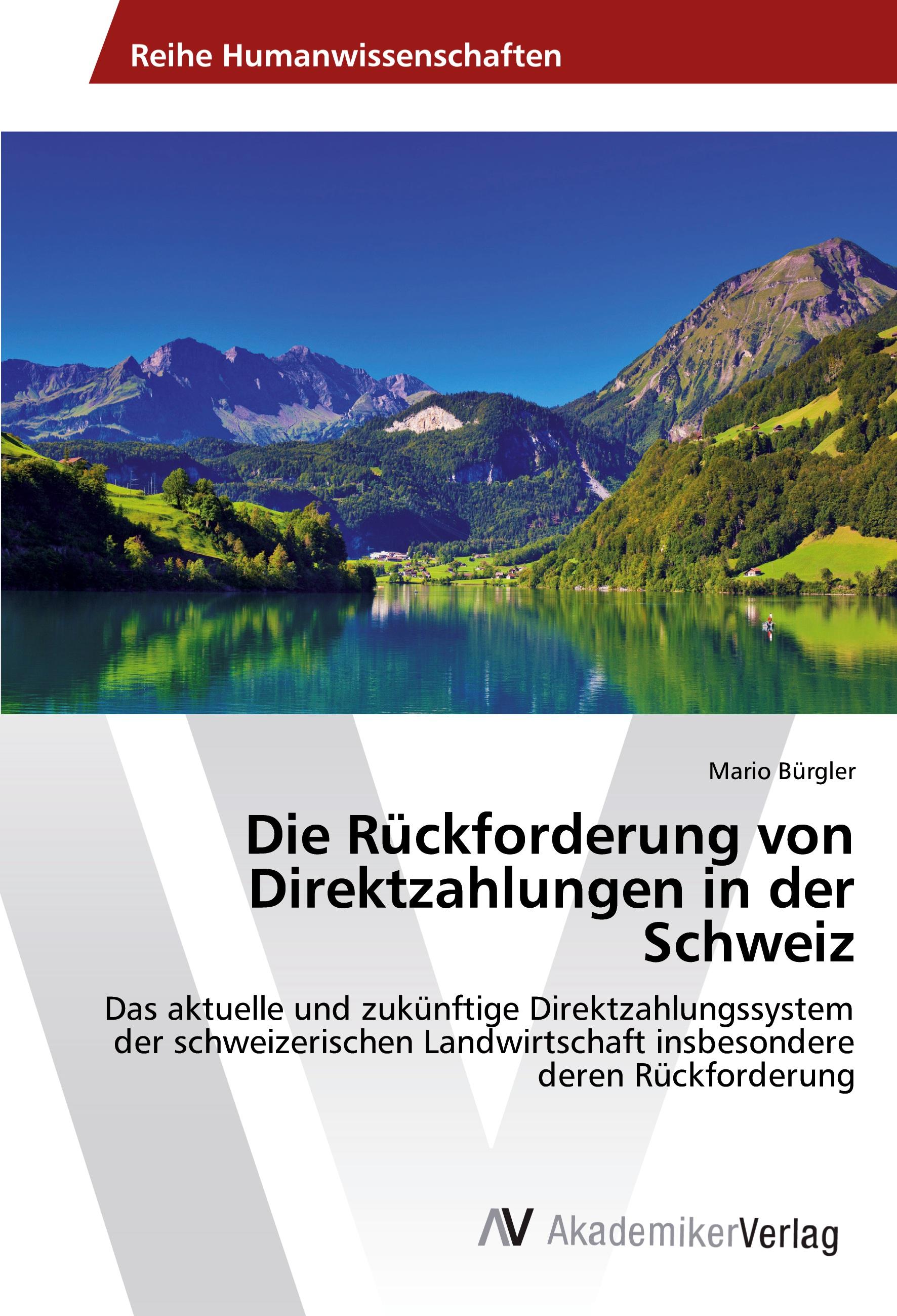 Vorderes Coverbild Die Rückforderung von Direktzahlungen in der Schweiz