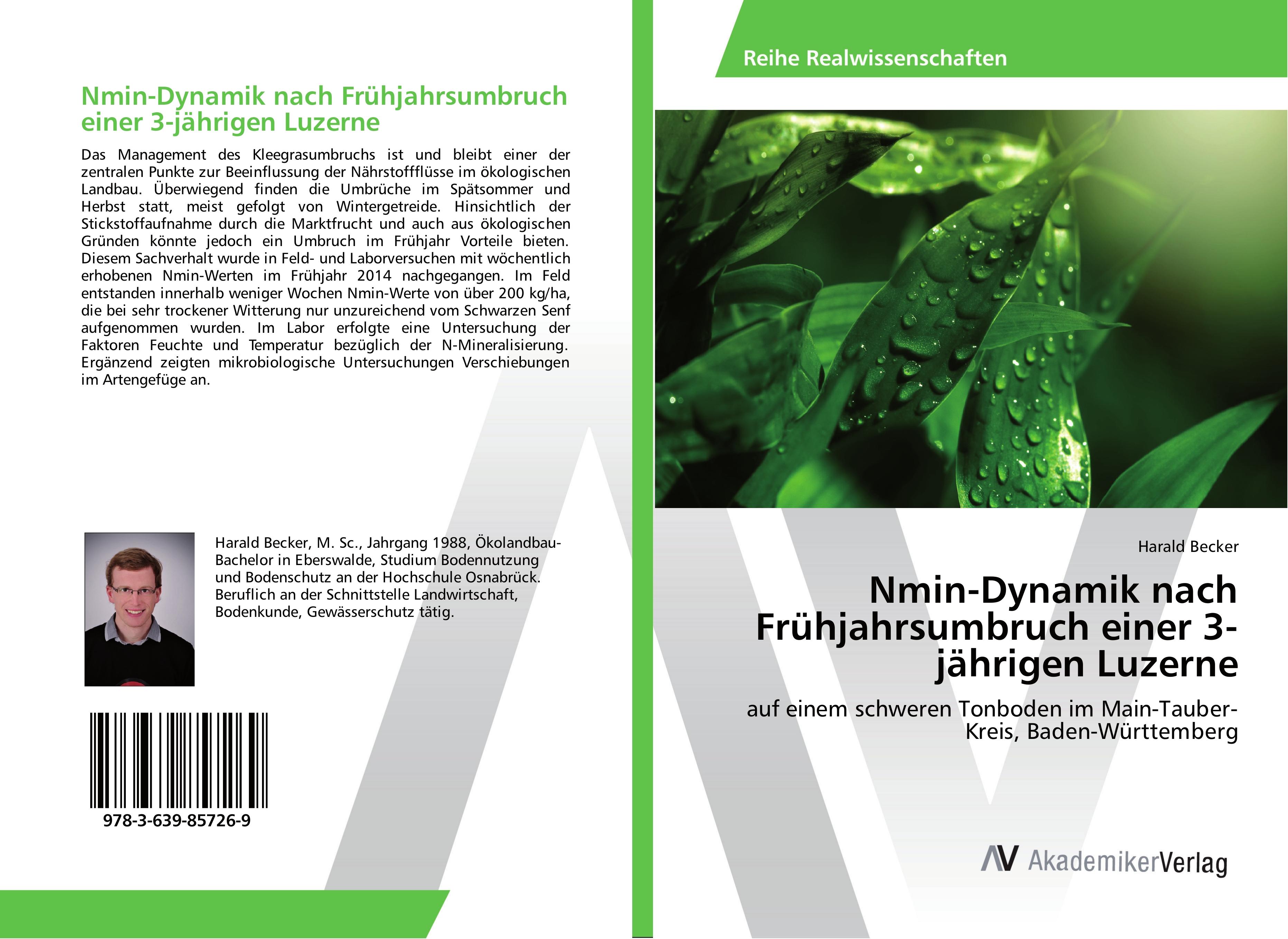 Vorderes Coverbild Nmin-Dynamik nach Frühjahrsumbruch einer 3-jährigen Luzerne