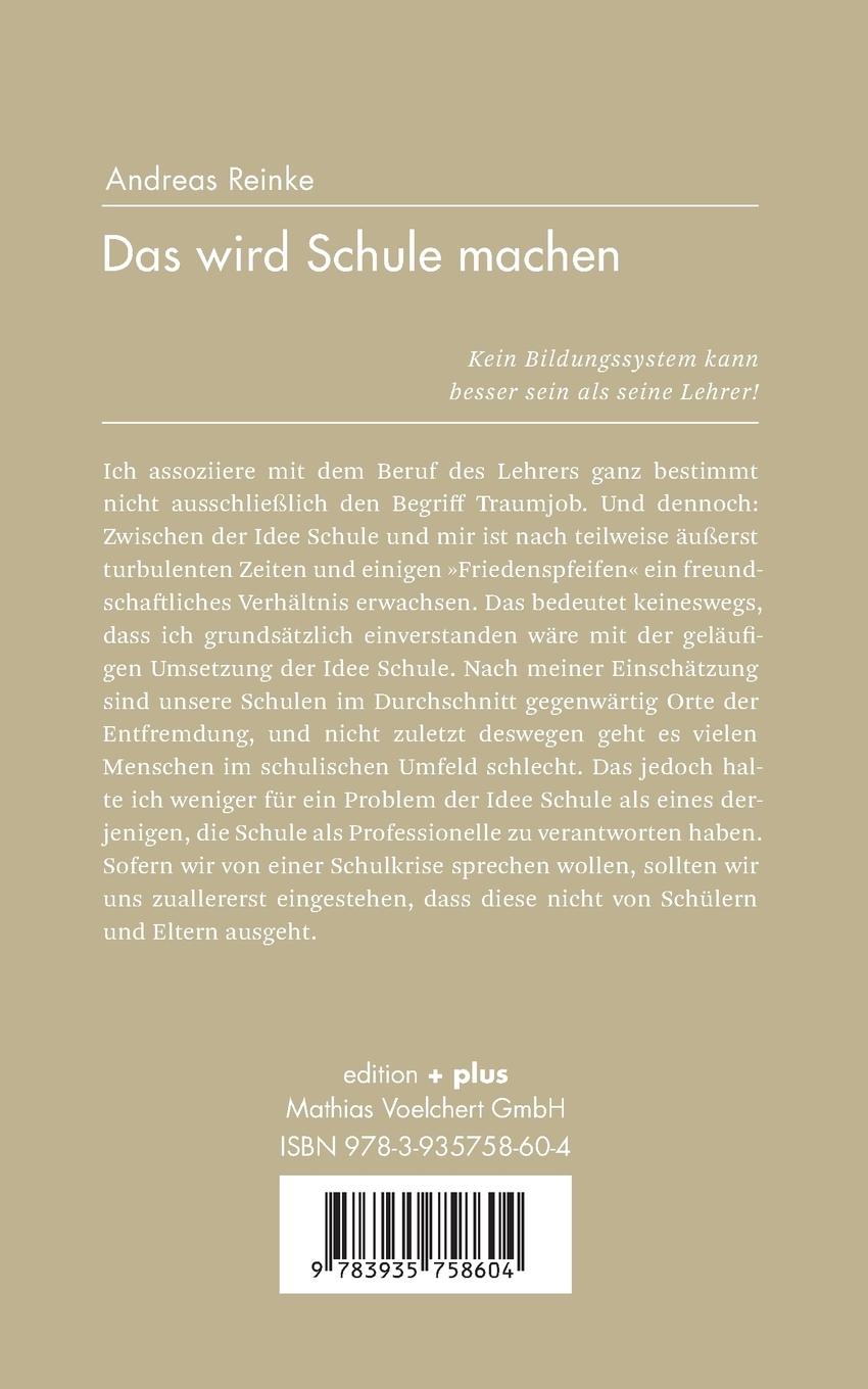 Rückseitencover Das wird Schule machen