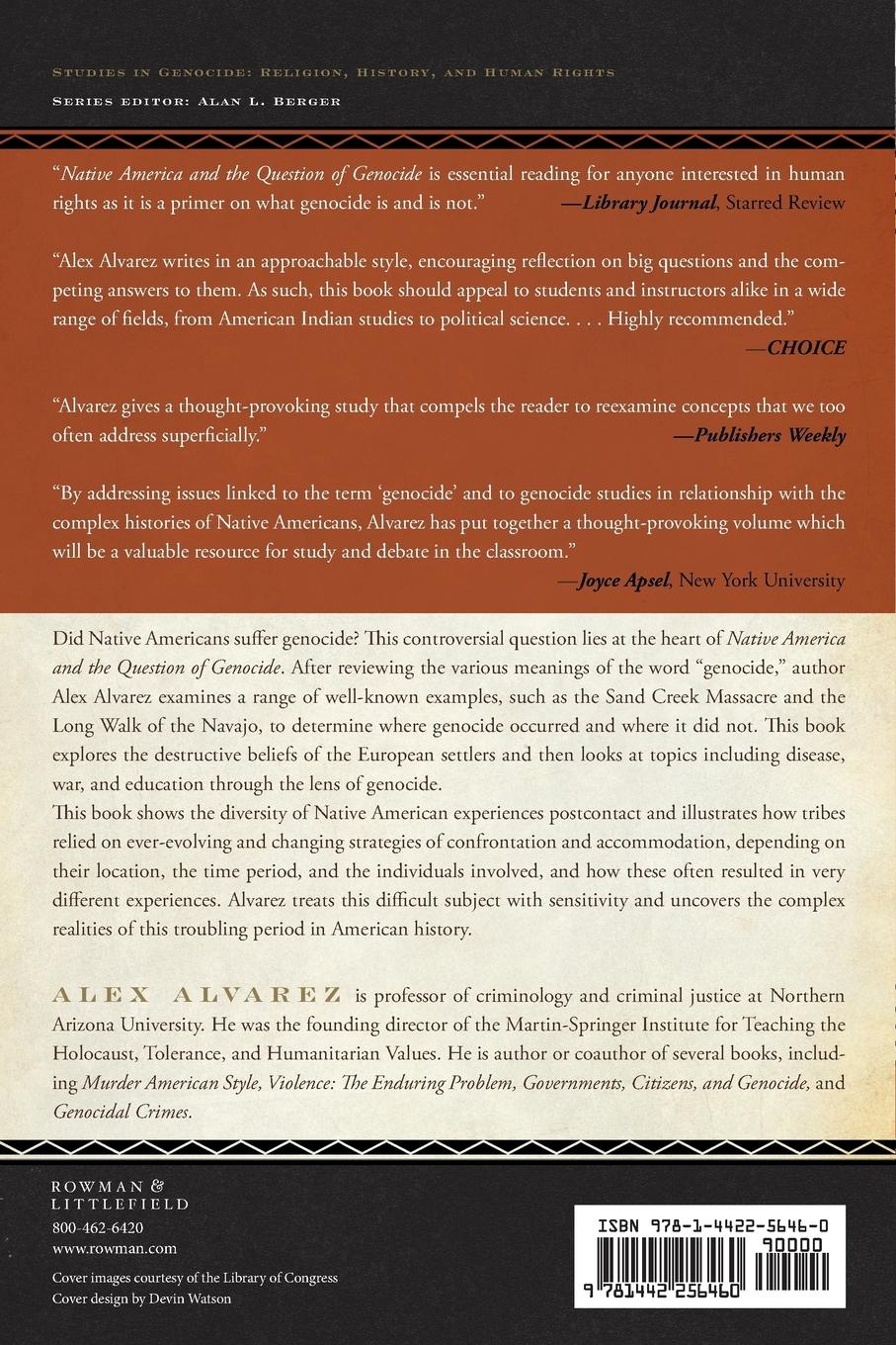 Rückseitencover Native America and the Question of Genocide