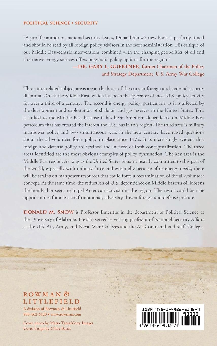 Rückseitencover Middle East, Oil, and the U.S. National Security Policy
