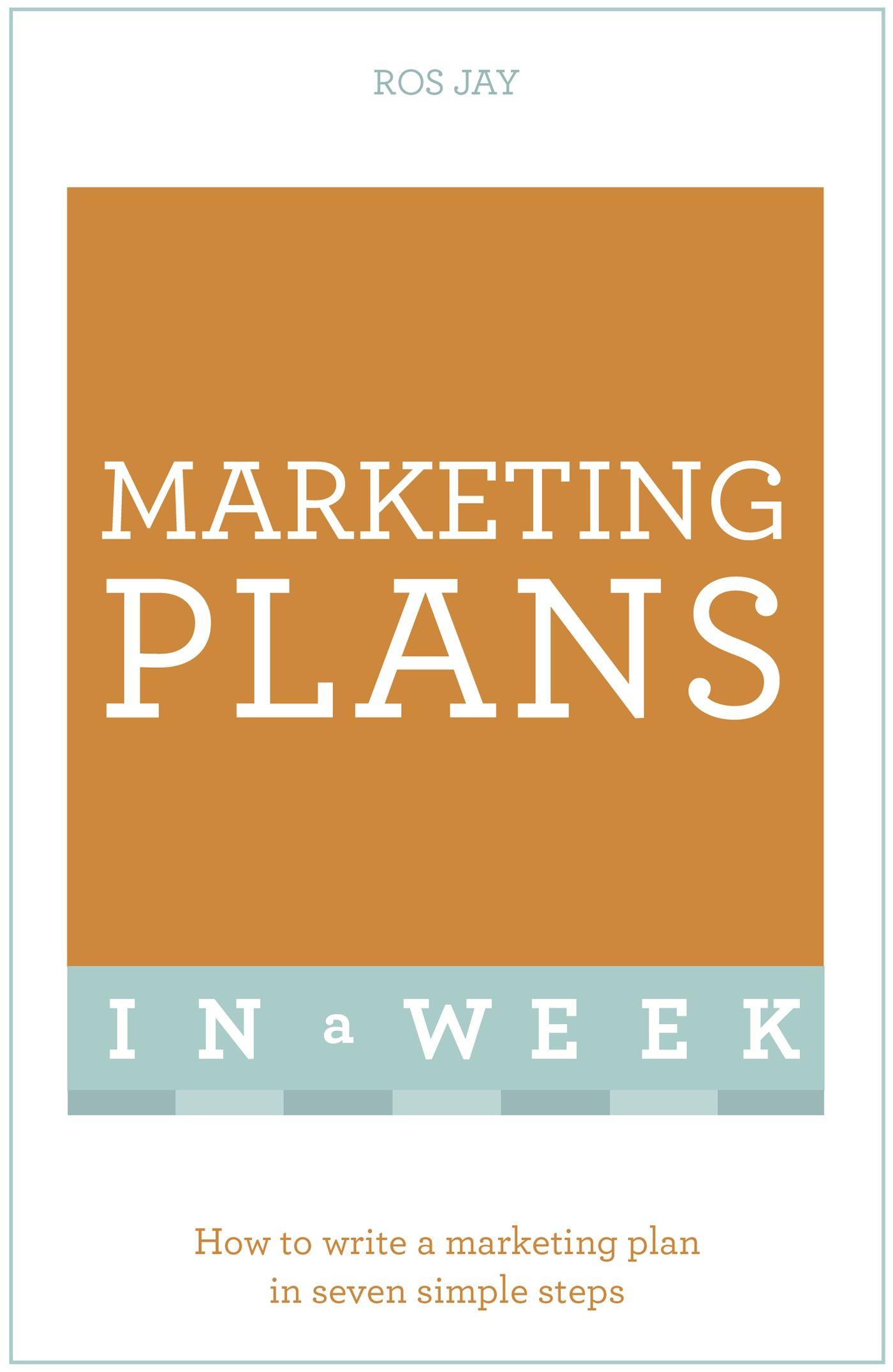 Vorderes Coverbild Marketing Plans in a Week
