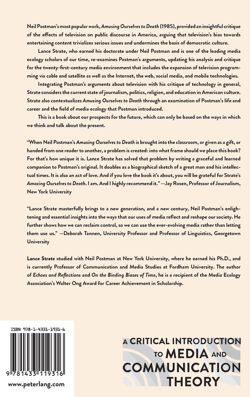 Rückseitencover Amazing Ourselves to Death