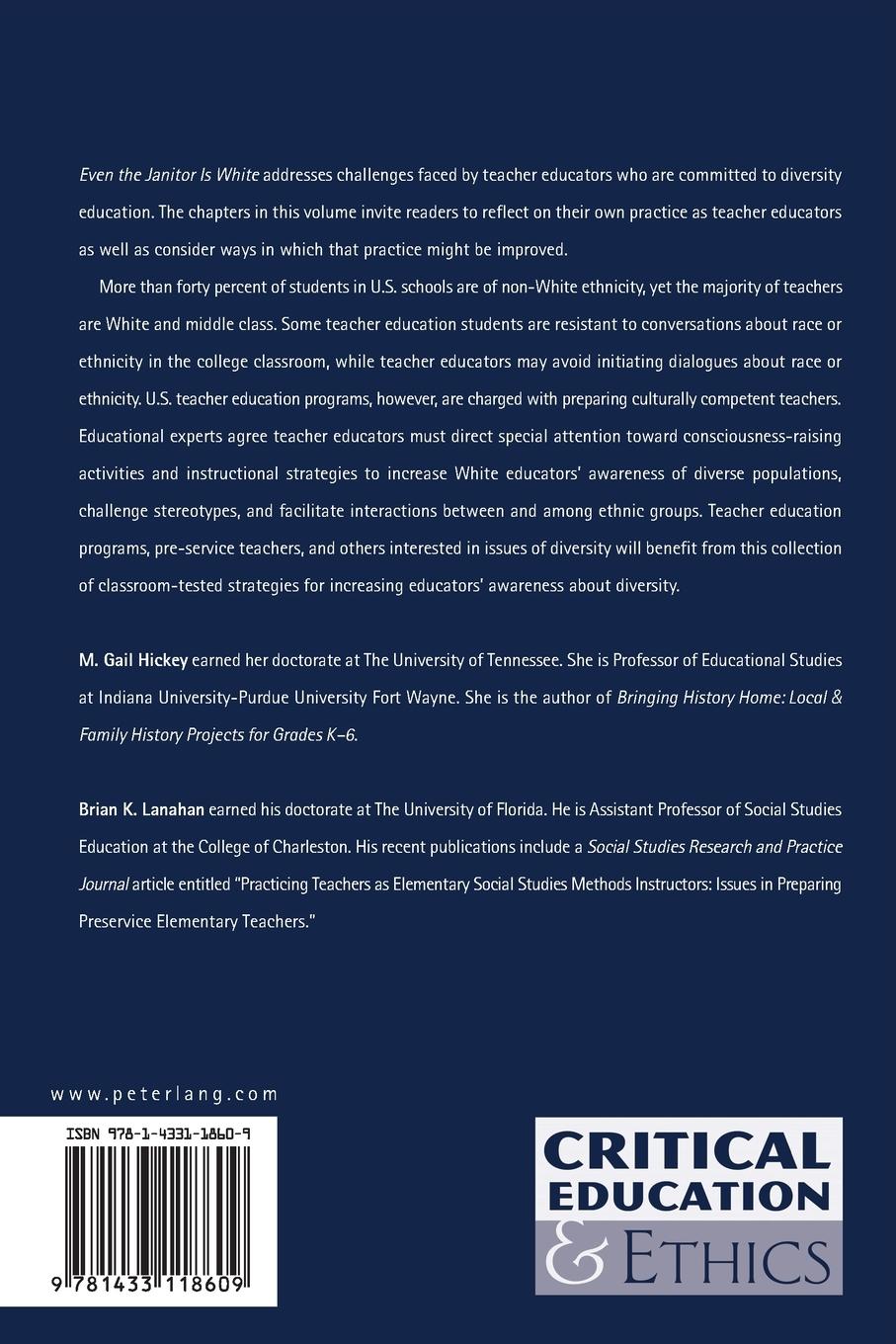 Rückseitencover Even the Janitor Is White