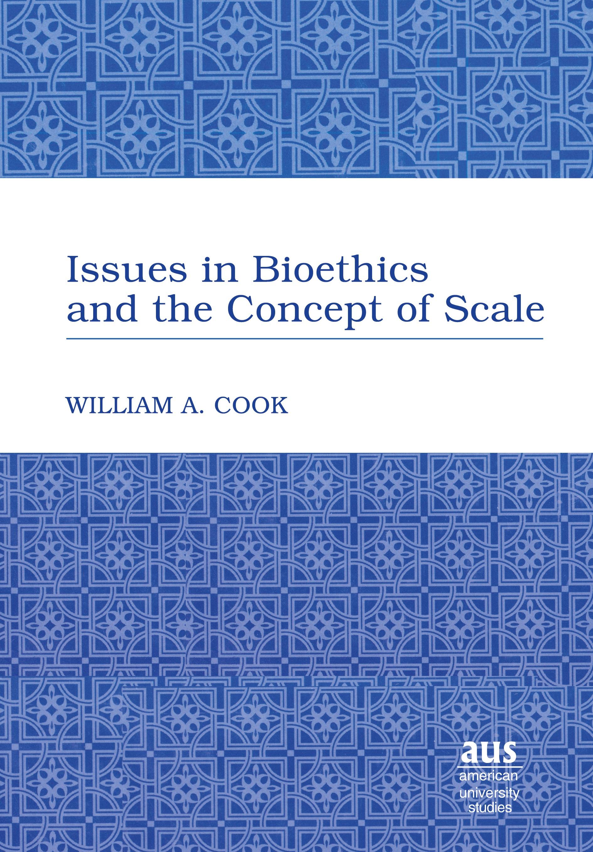 Vorderes Coverbild Issues in Bioethics and the Concept of Scale