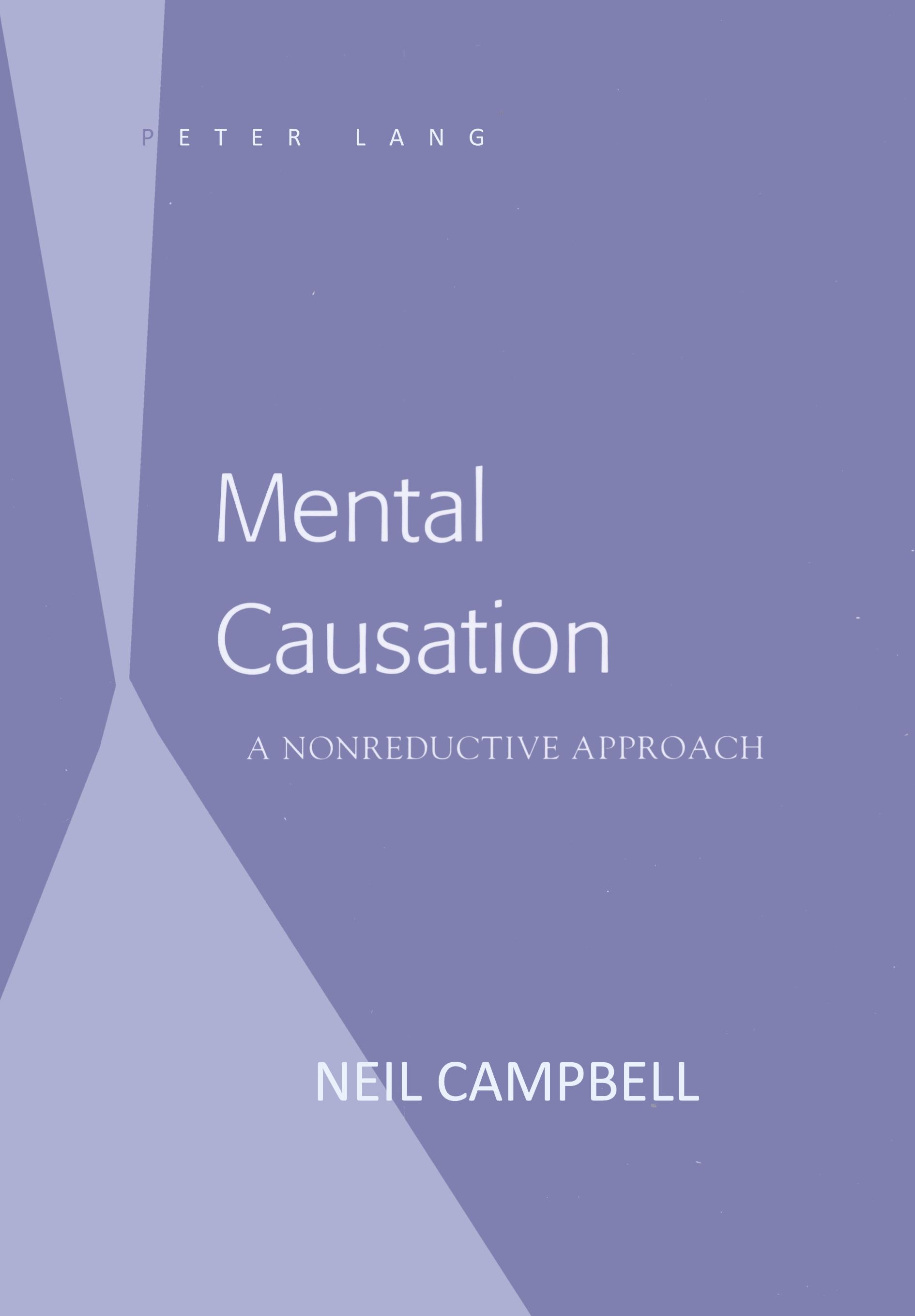 Vorderes Coverbild Mental Causation