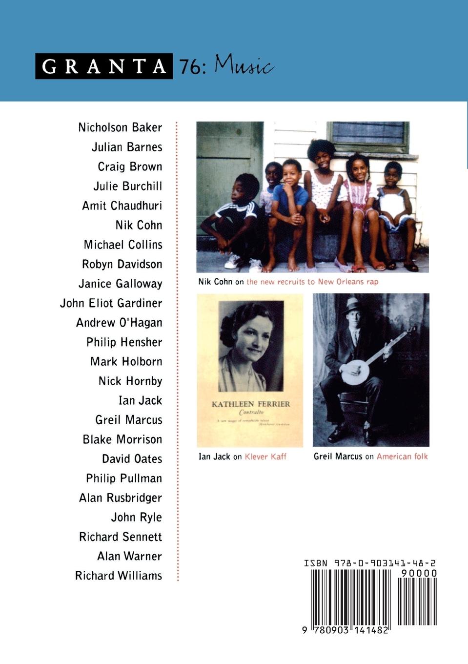 Rückseitencover Granta 76