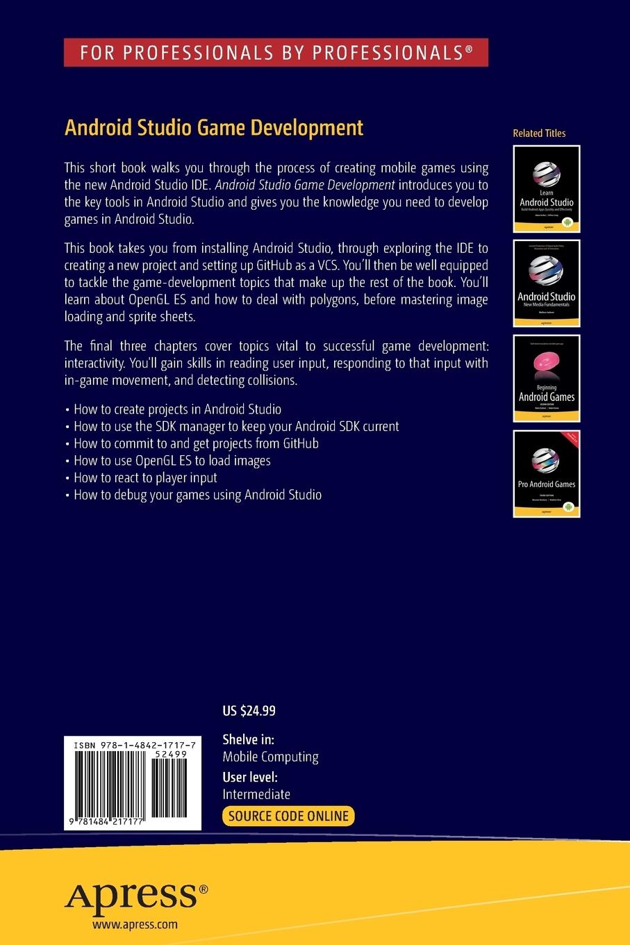 Rückseitencover Android Studio Game Development