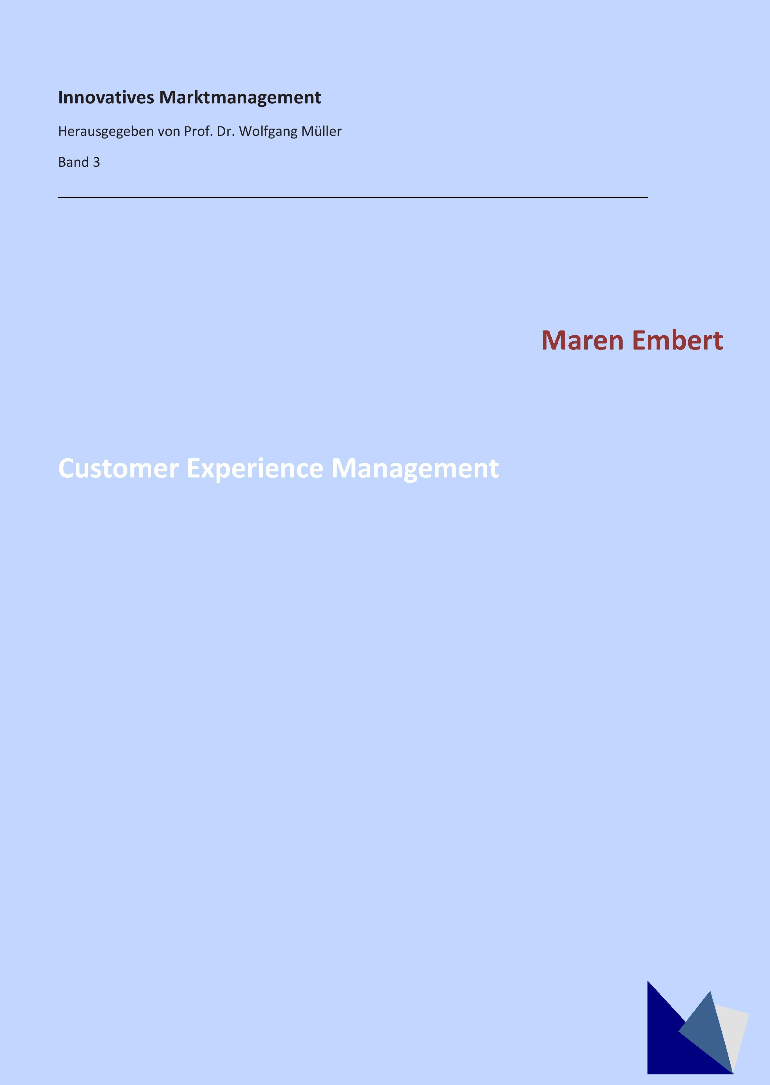 Vorderes Coverbild Customer Experience Management