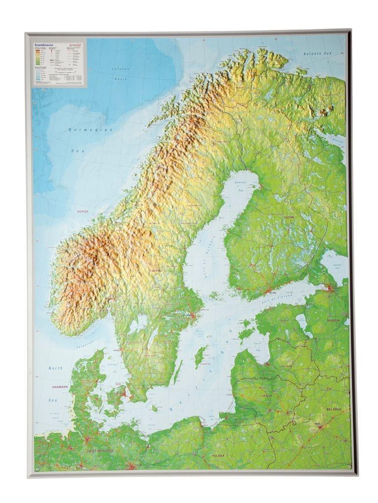 Vorderes Coverbild Relief Skandinavien 1:2.900.000