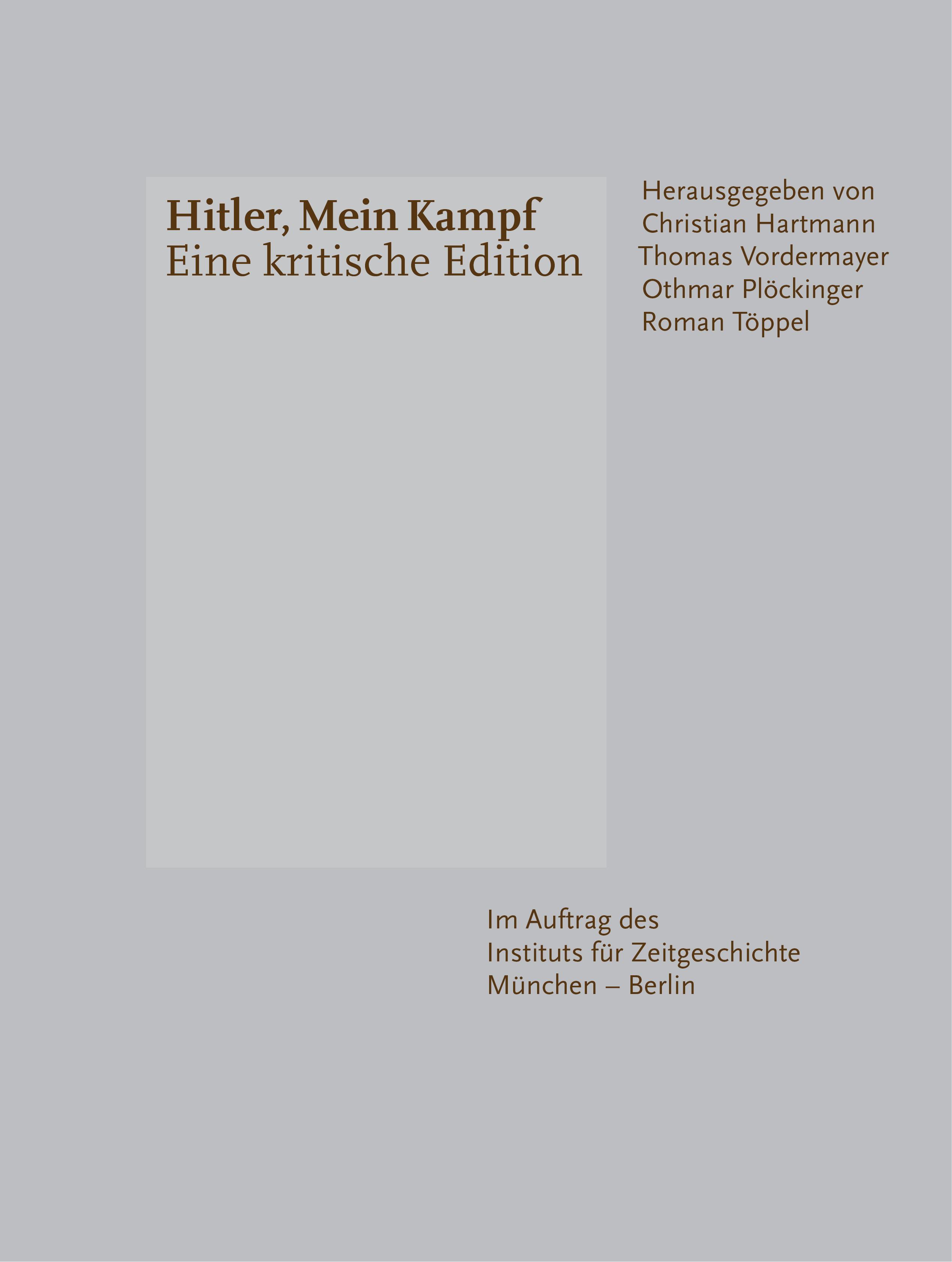 Vorderes Coverbild Hitler, Mein Kampf - Eine kritische Edition