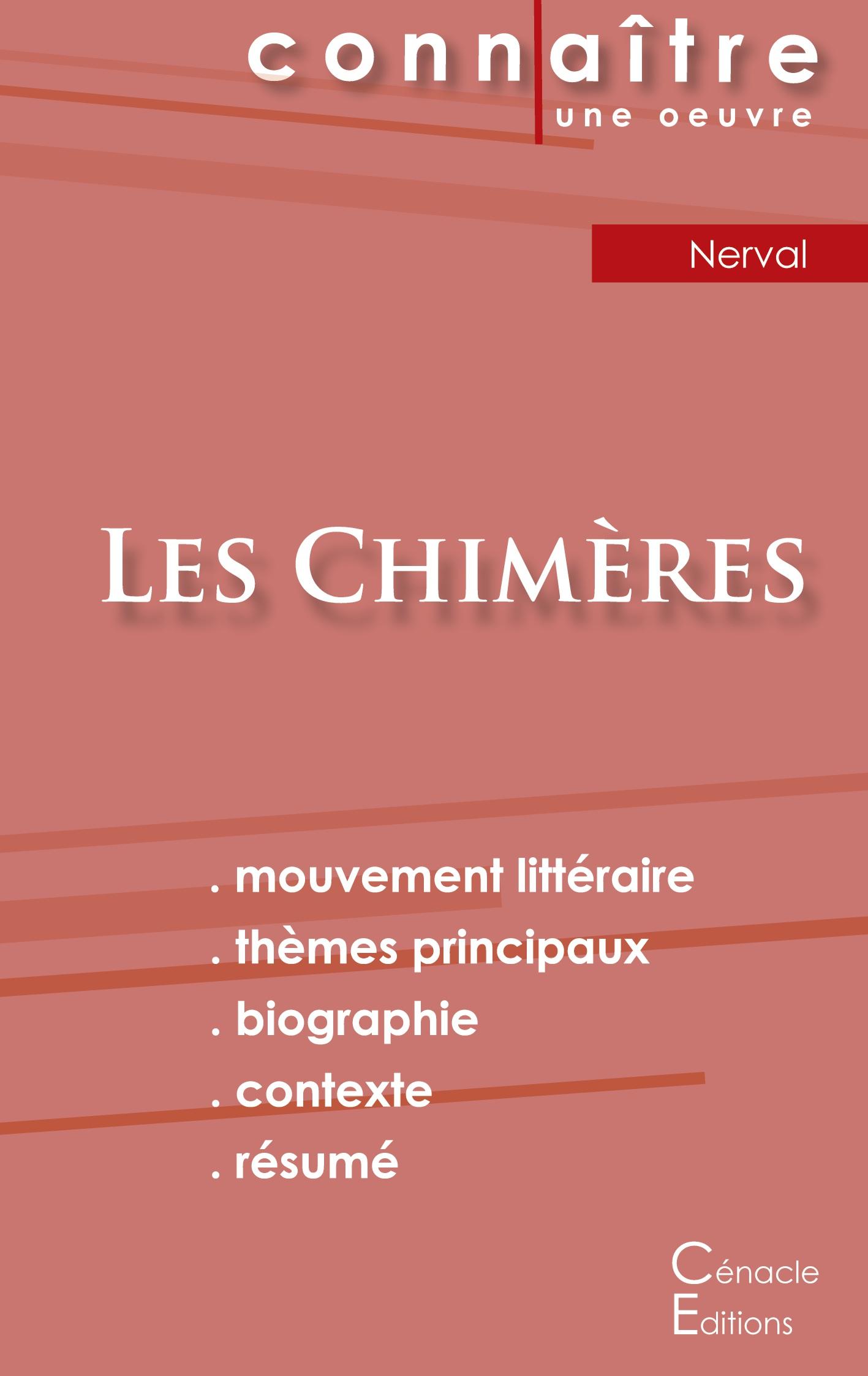 Vorderes Coverbild Fiche de lecture Les Chimères de Gérard de Nerval (Analyse littéraire de référence et résumé complet)