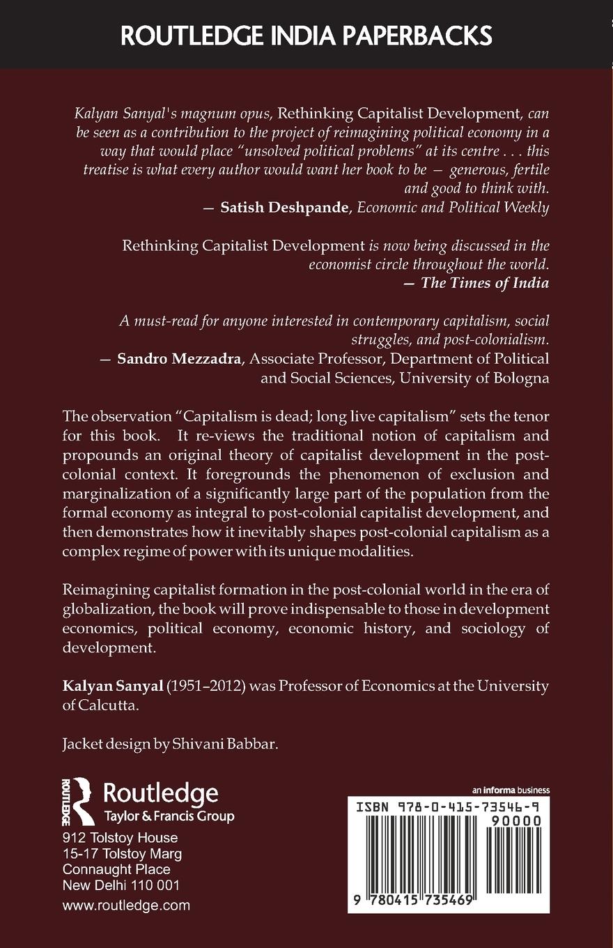 Rückseitencover Rethinking Capitalist Development