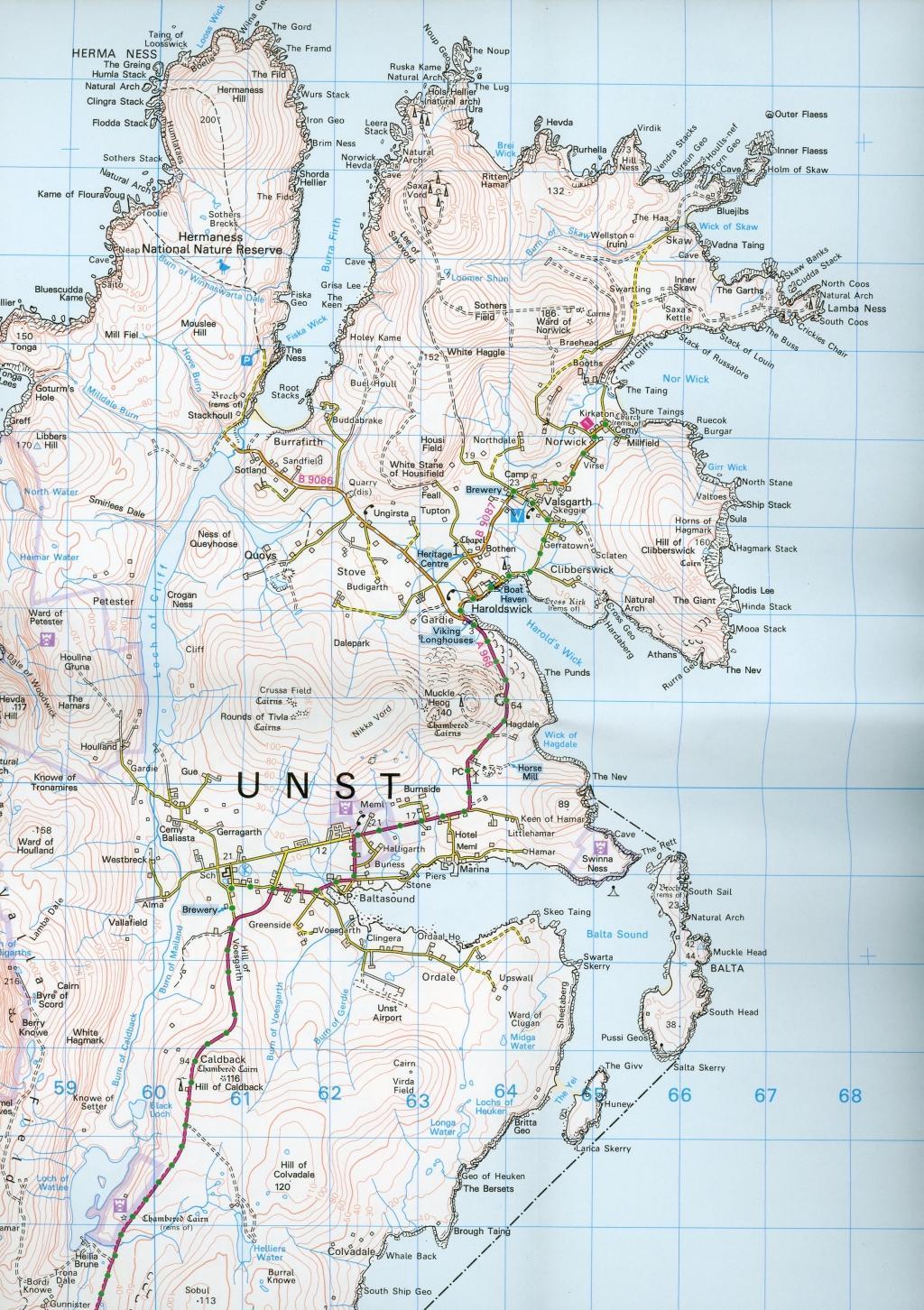 Beispielinhalt (Bild) Shetland - Yell, Unst and Fetlar