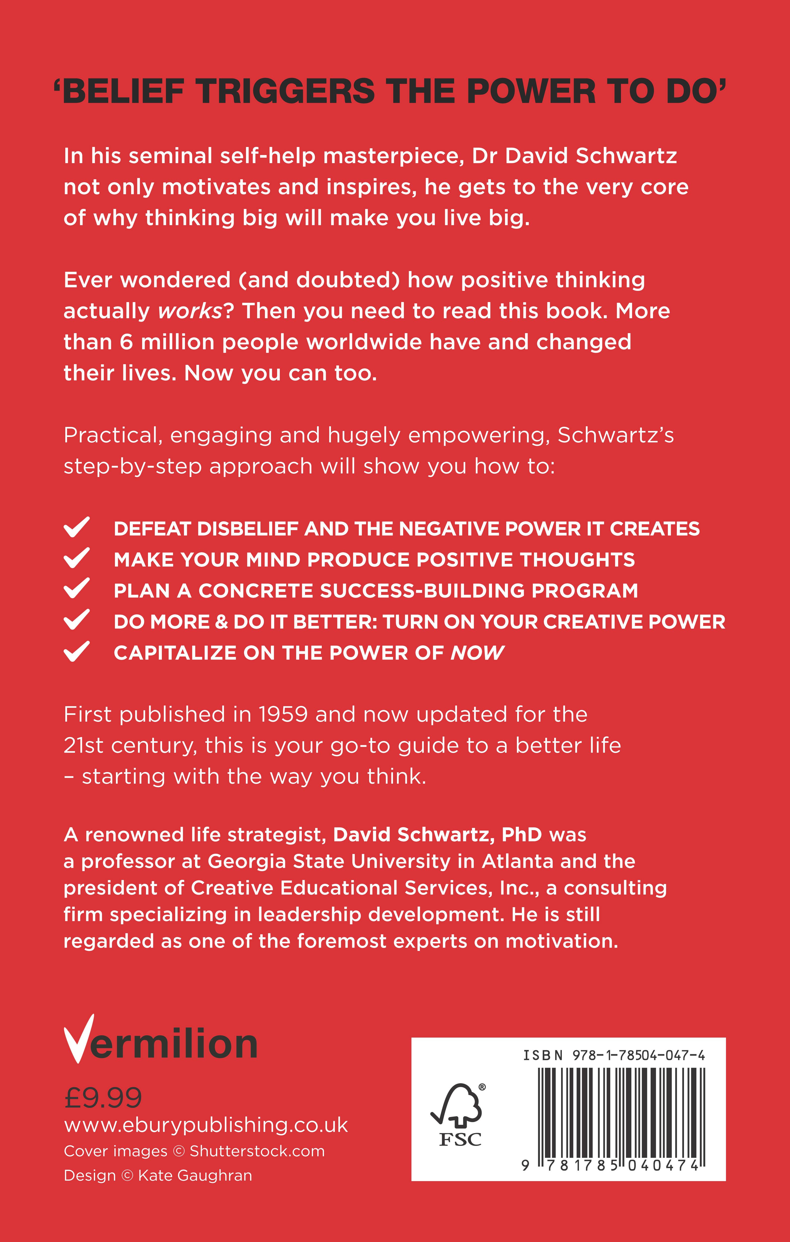 Rückseitencover The Magic of Thinking Big