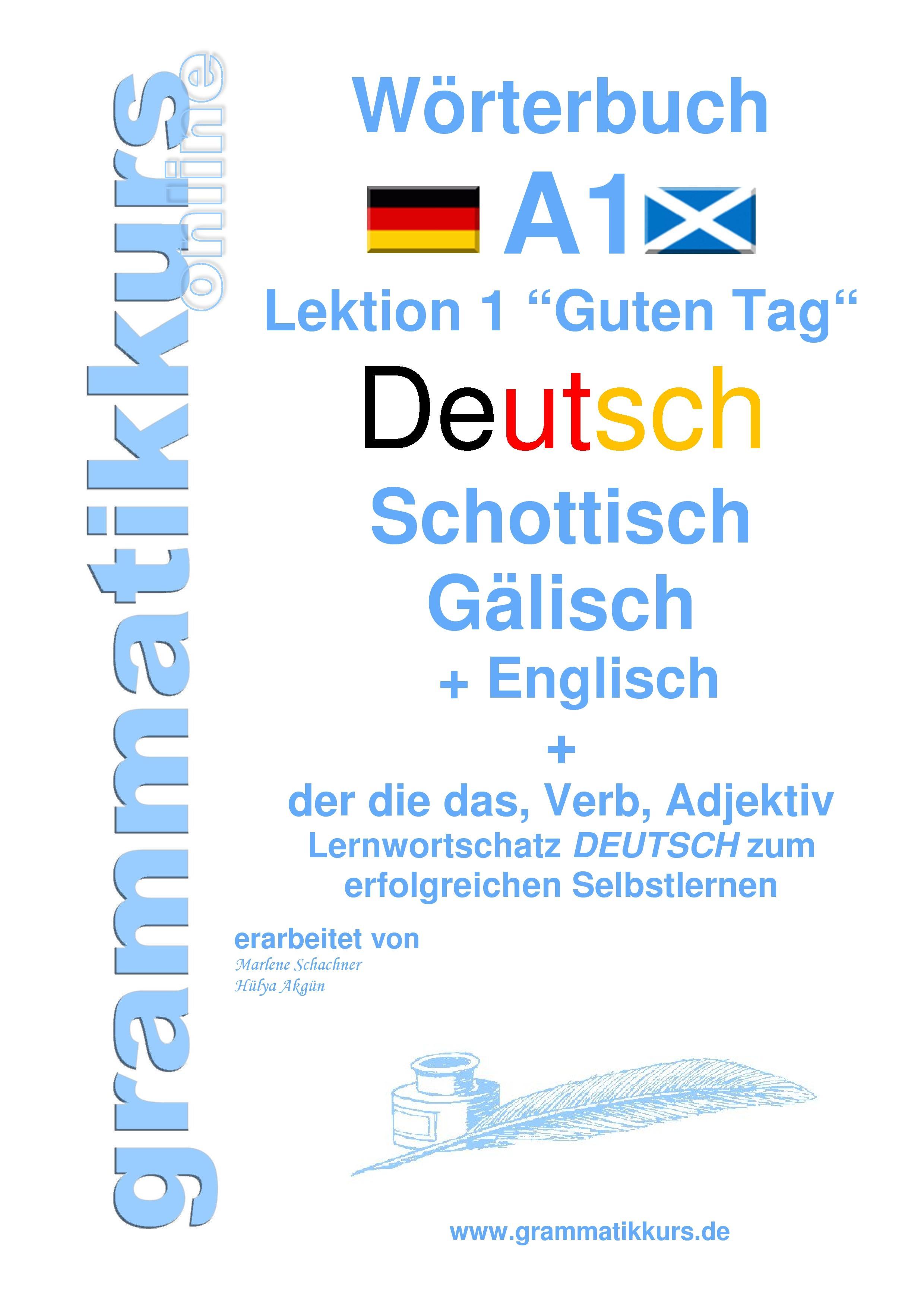 Vorderes Coverbild Wörterbuch Deutsch - Schottisch - Gälisch Englisch