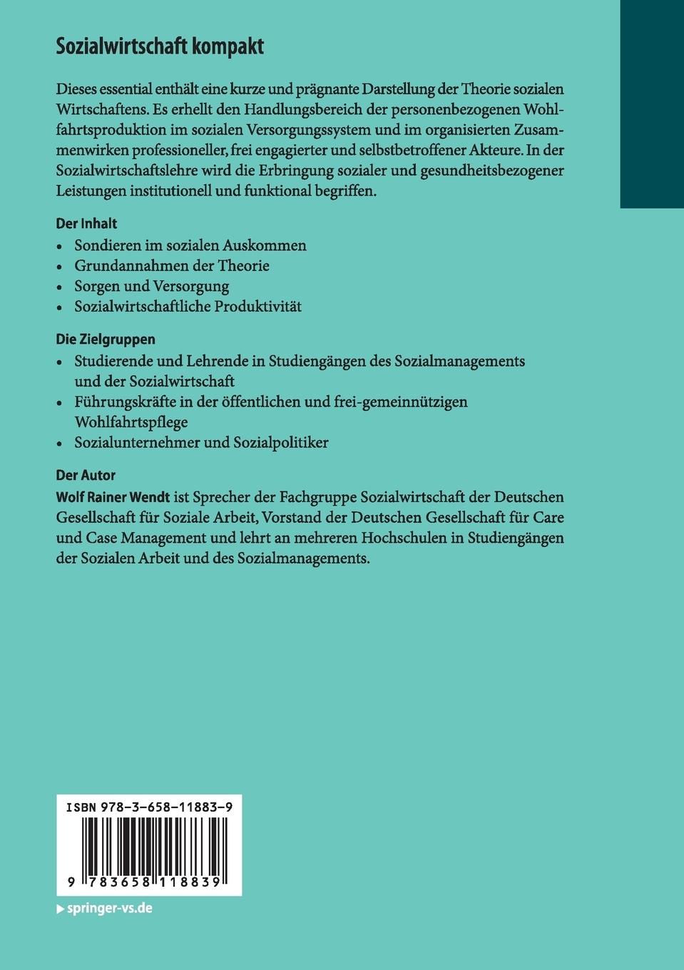 Rückseitencover Sozialwirtschaft kompakt