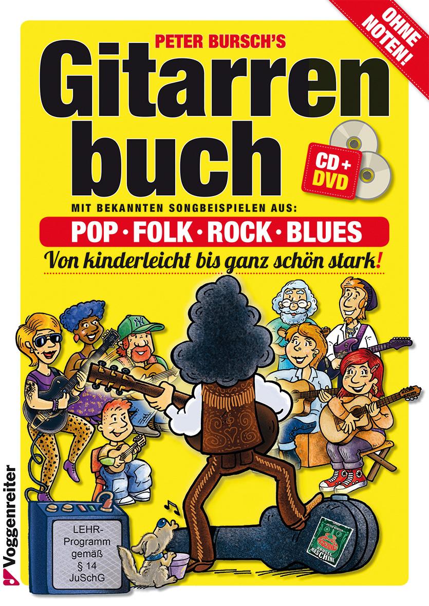 Vorderes Coverbild Gitarrenbuch 1. Mit DVD und CD
