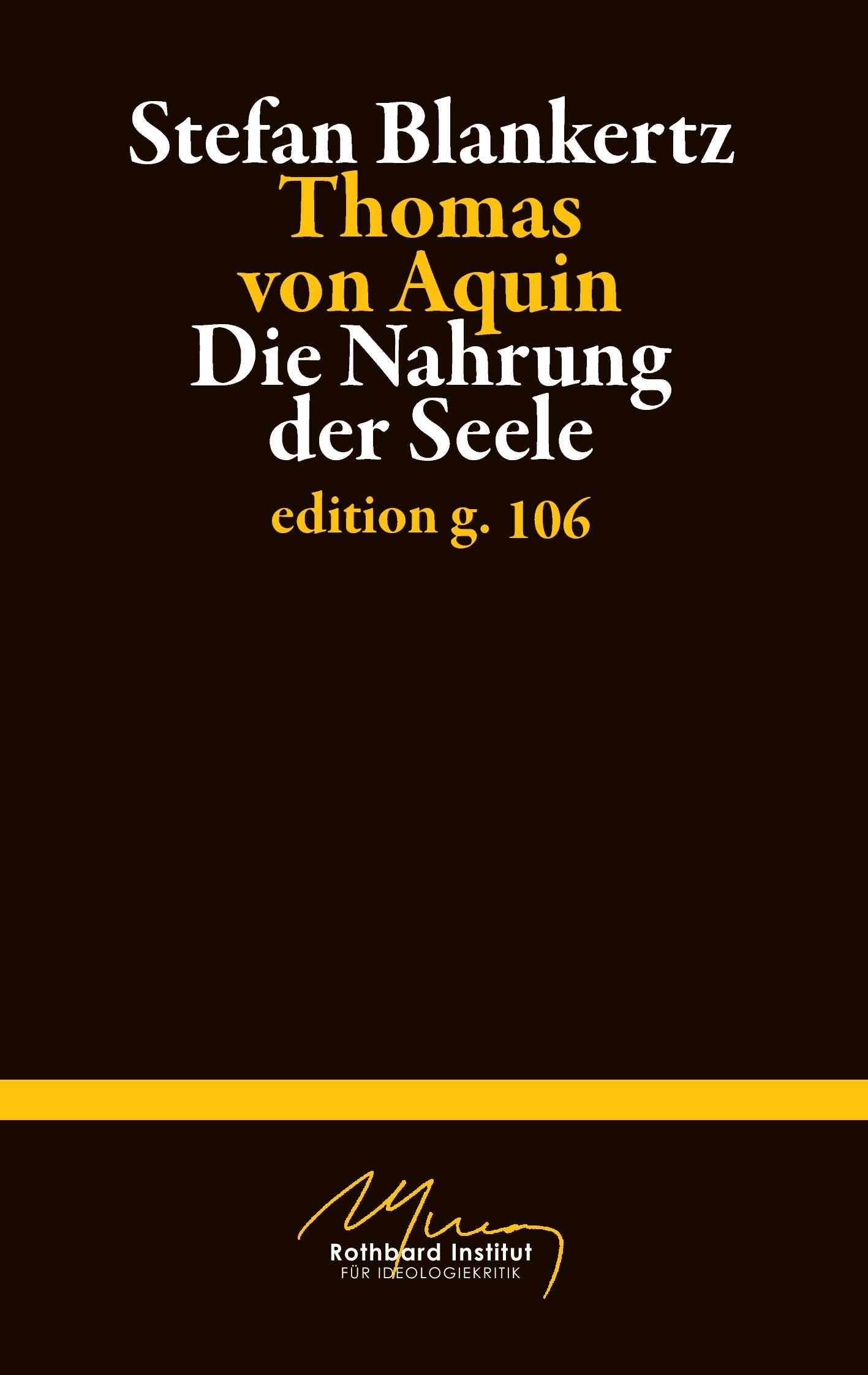 Vorderes Coverbild Thomas von Aquin