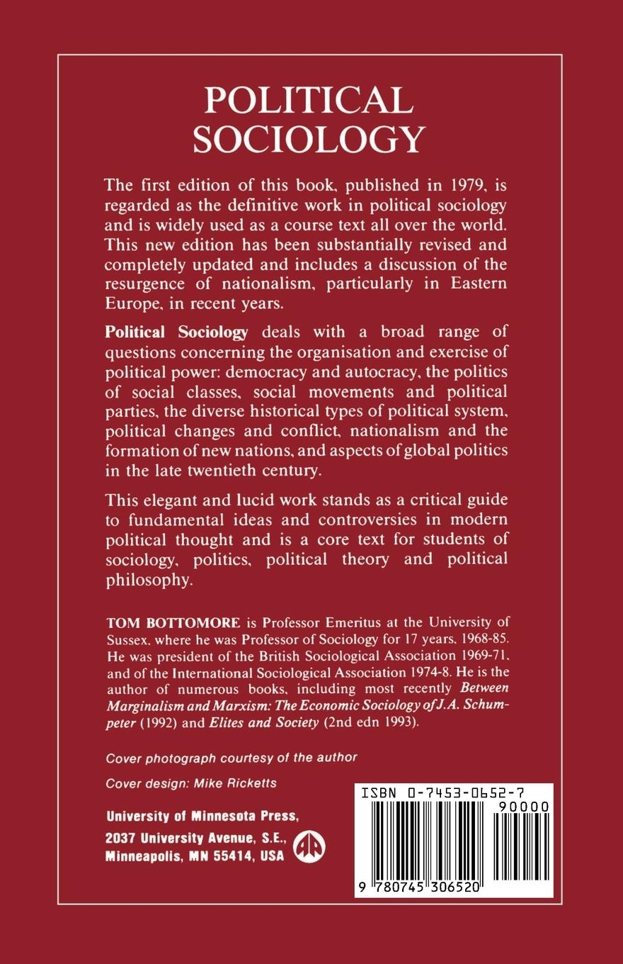 Rückseitencover Political Sociology