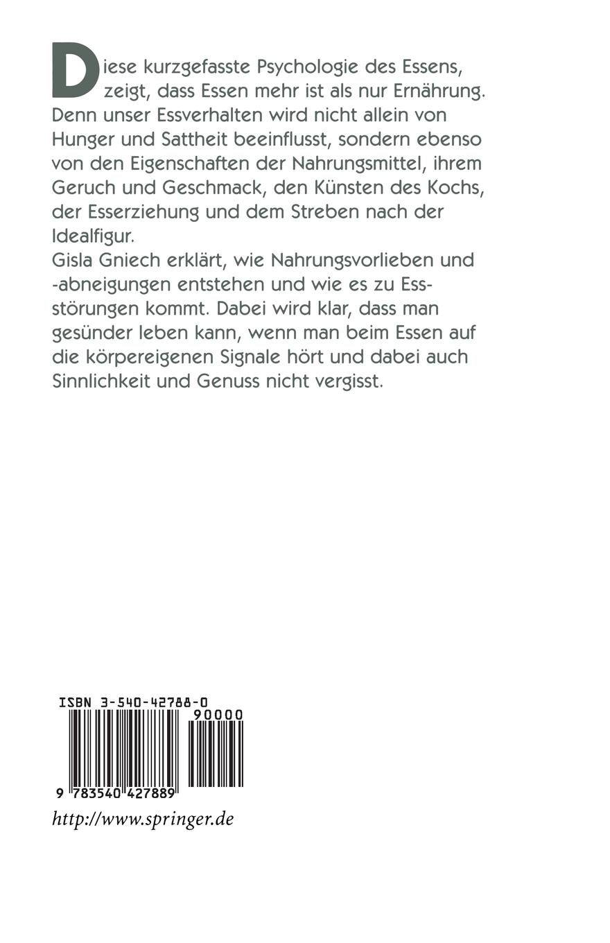 Rückseitencover Essen und Psyche