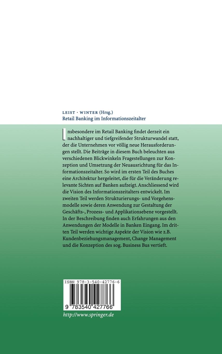 Rückseitencover Retail Banking im Informationszeitalter