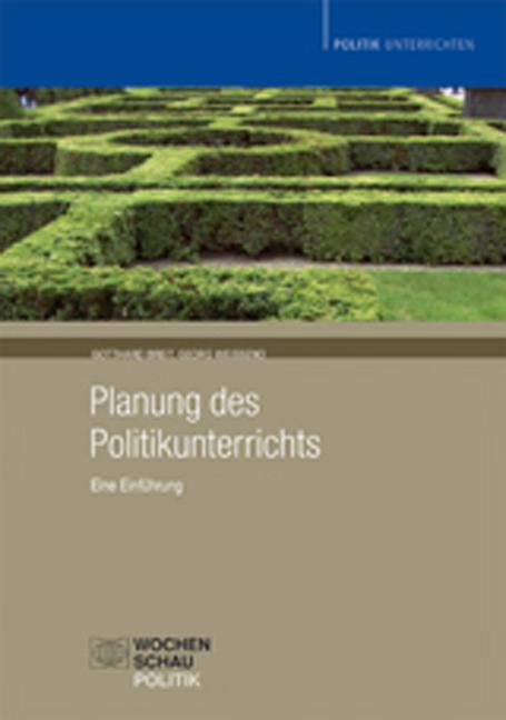 Vorderes Coverbild Planung des Politikunterrichts