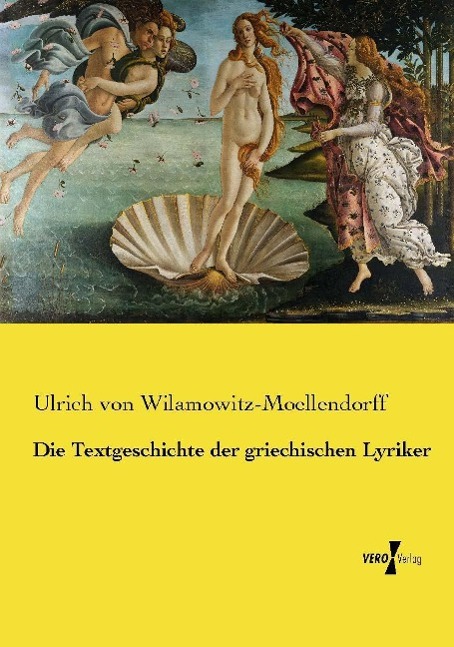 Vorderes Coverbild Die Textgeschichte der griechischen Lyriker