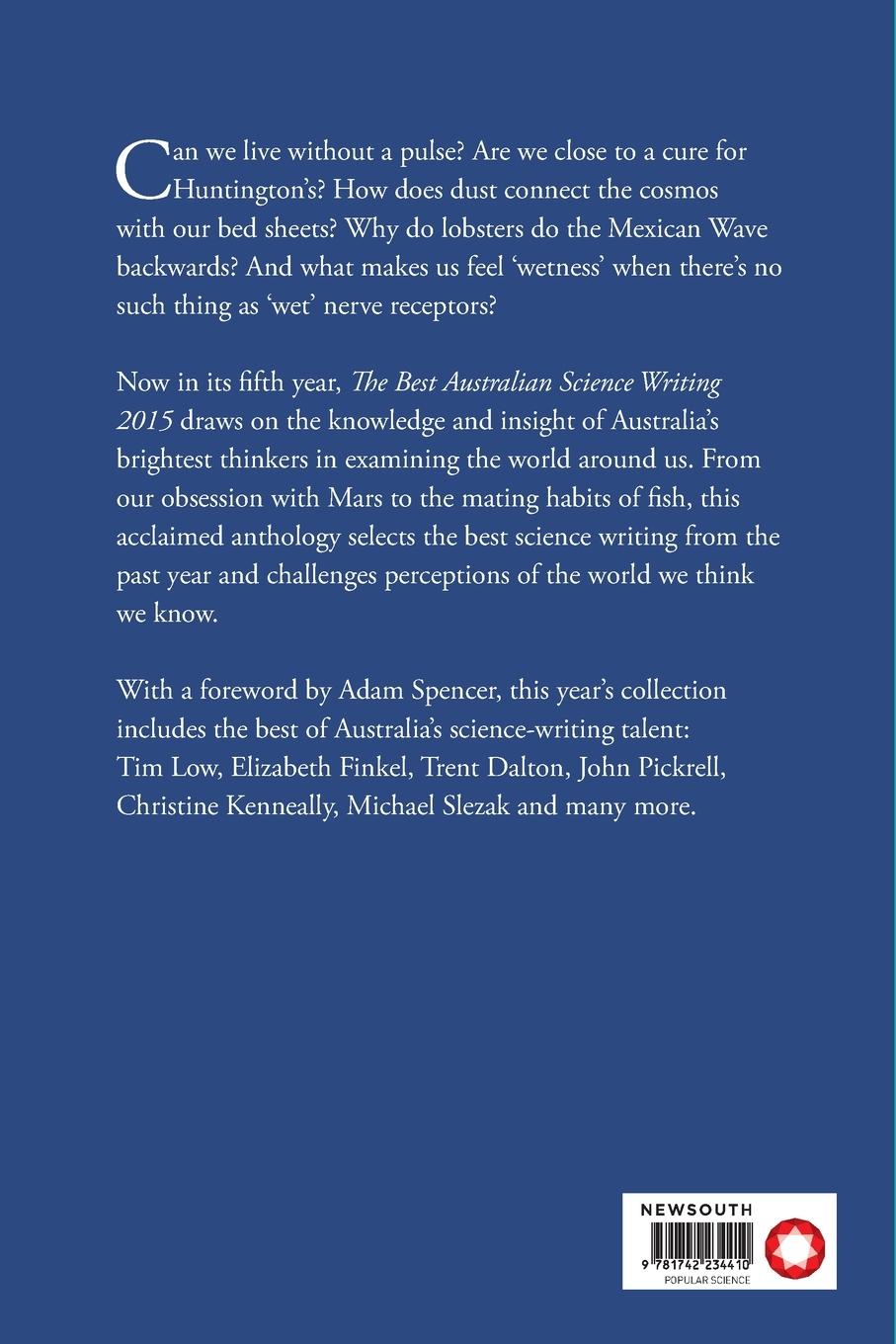 Rückseitencover The Best Australian Science Writing 2015