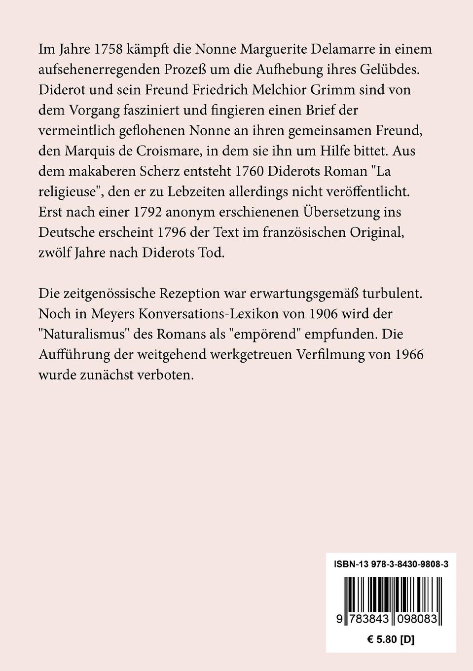 Rückseitencover Die Nonne