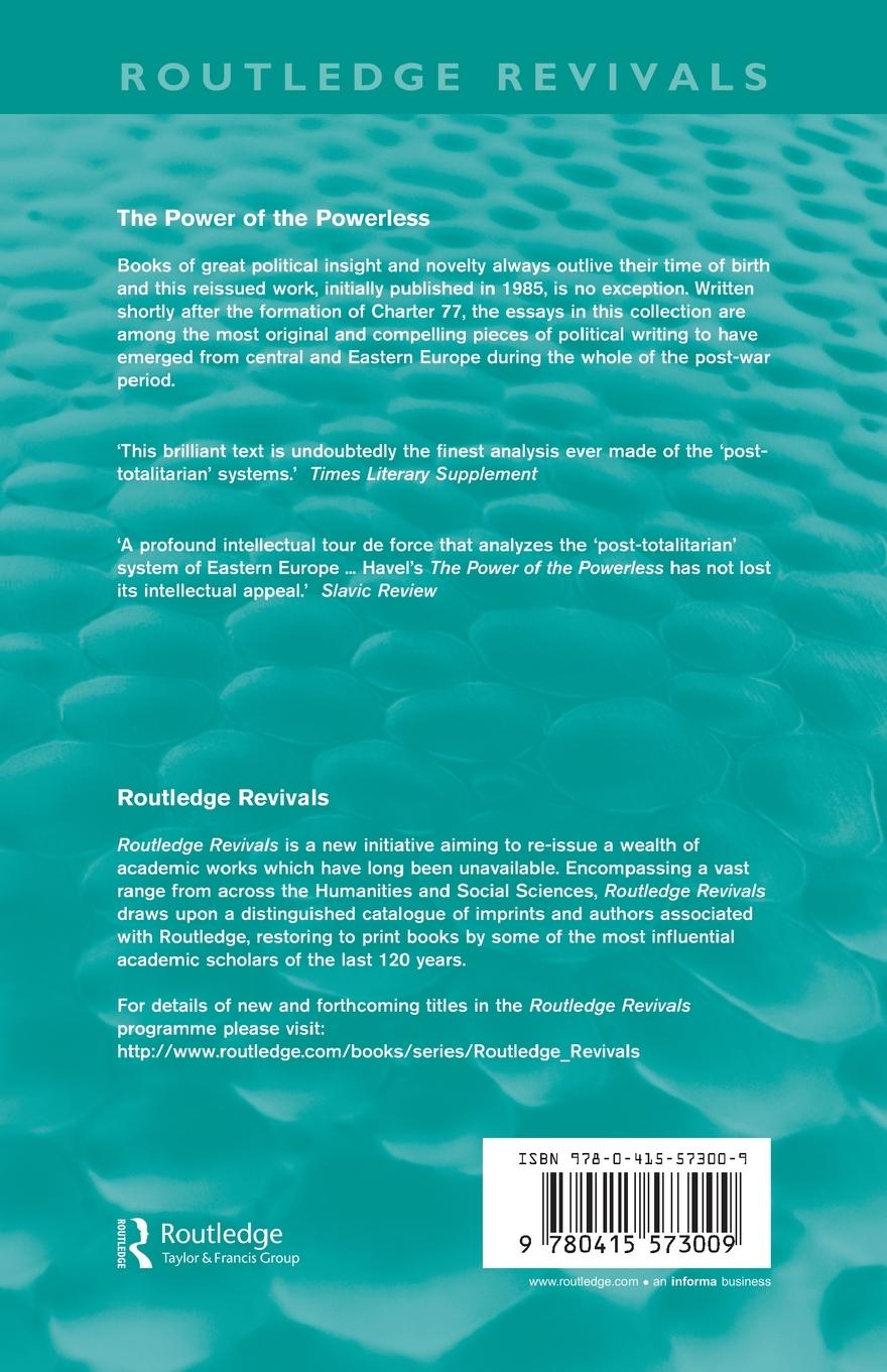 Rückseitencover The Power of the Powerless (Routledge Revivals)