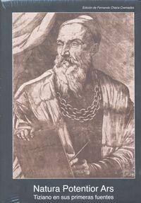 Vorderes Coverbild Natura potentior ars : Tiziano en sus primeras fuentes, 1513-1681