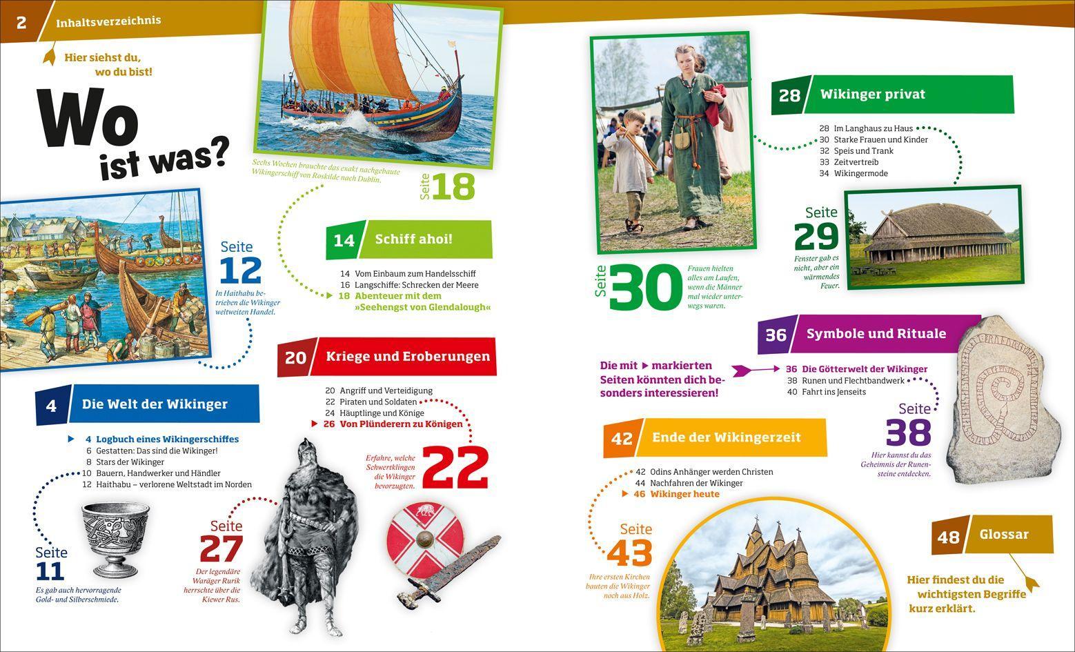 Beispielinhalt (Bild) WAS IST WAS Band 58 Wikinger. Nordmänner zur See