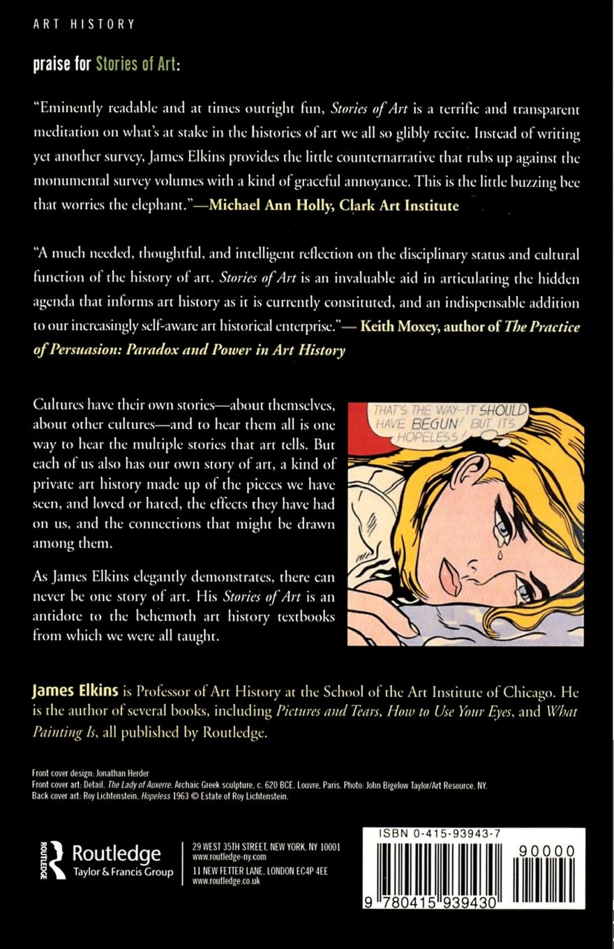 Rückseitencover Stories of Art