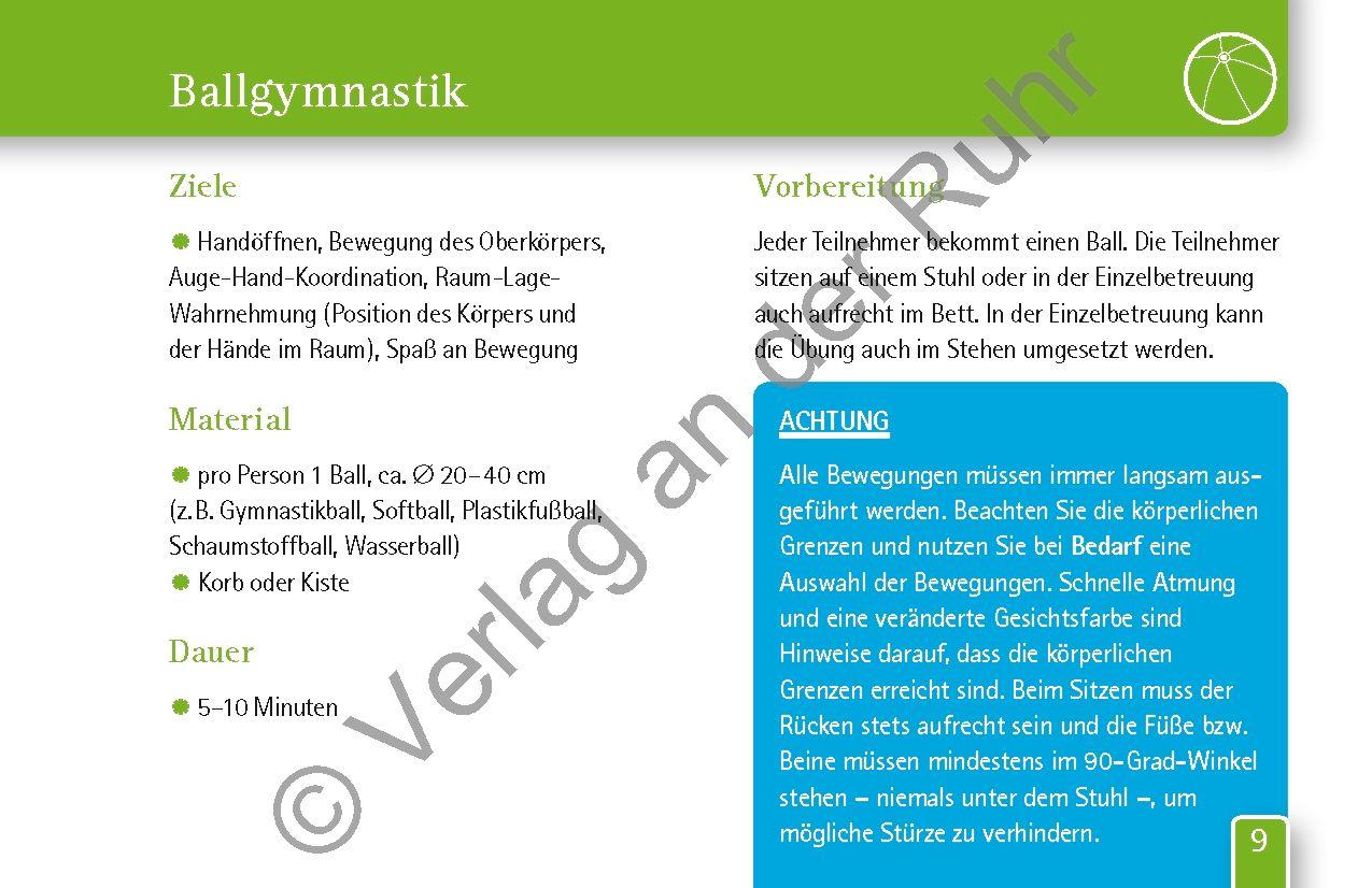 Beispielinhalt (Bild) Handgymnastik für Senioren