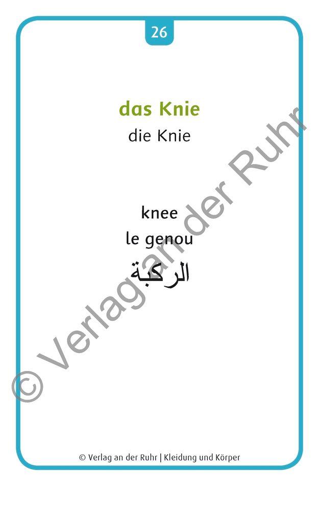 Beispielinhalt (Bild) Kleidung und Körper