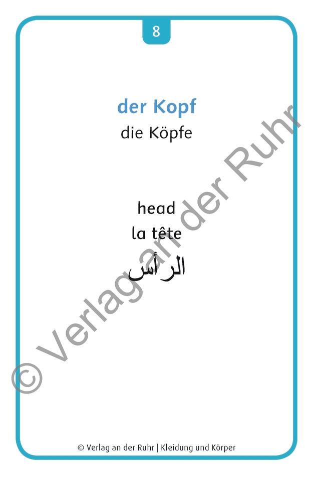 Beispielinhalt (Bild) Kleidung und Körper