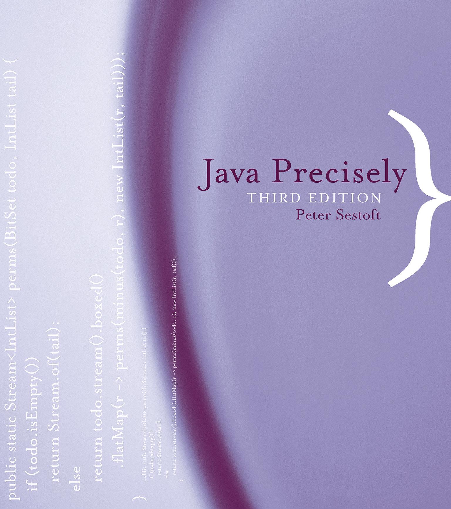 Vorderes Coverbild Java Precisely