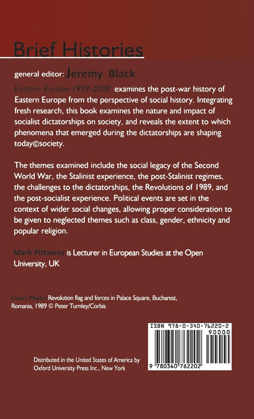 Rückseitencover Eastern Europe 1939-2000