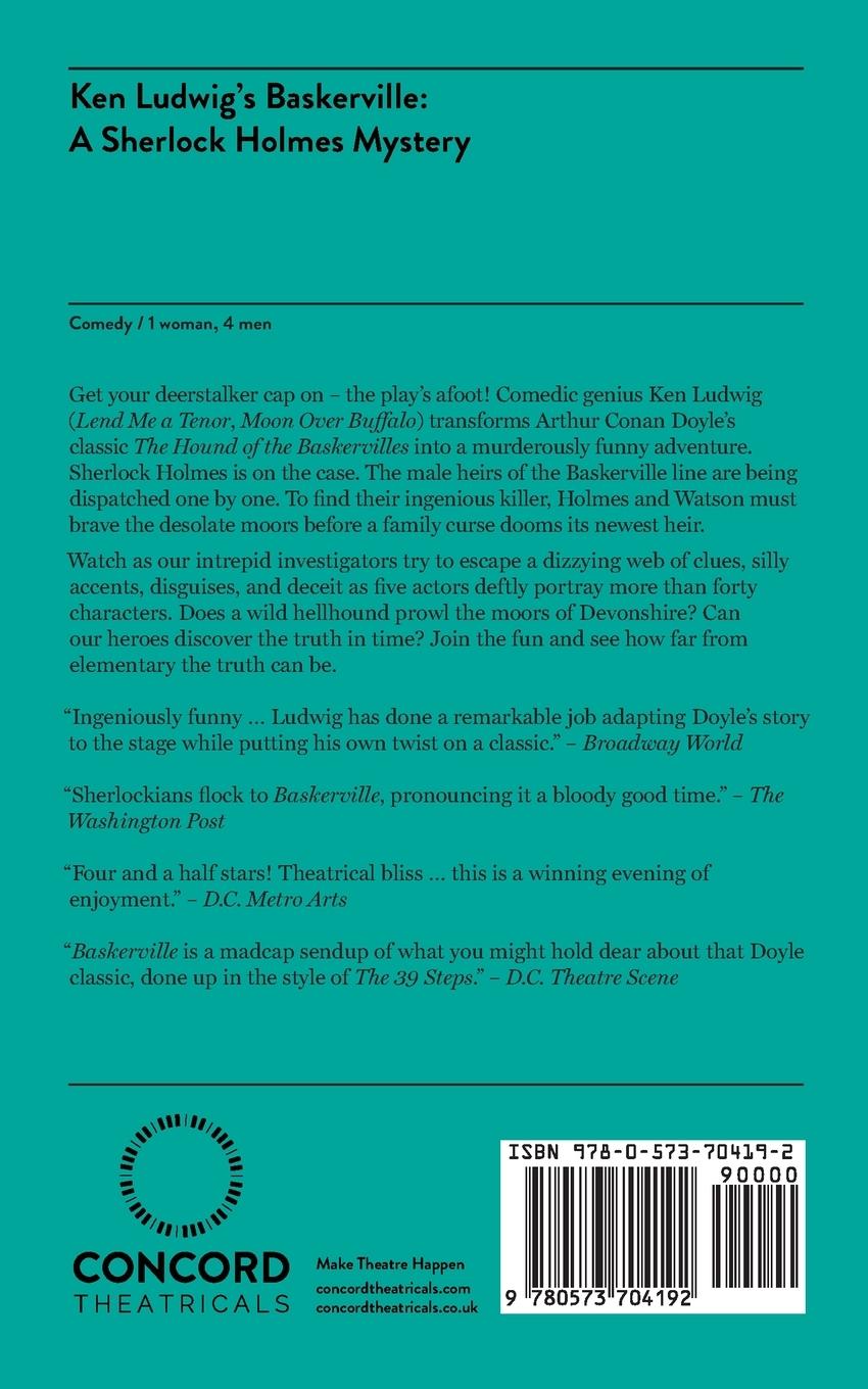 Rückseitencover Ken Ludwig's Baskerville