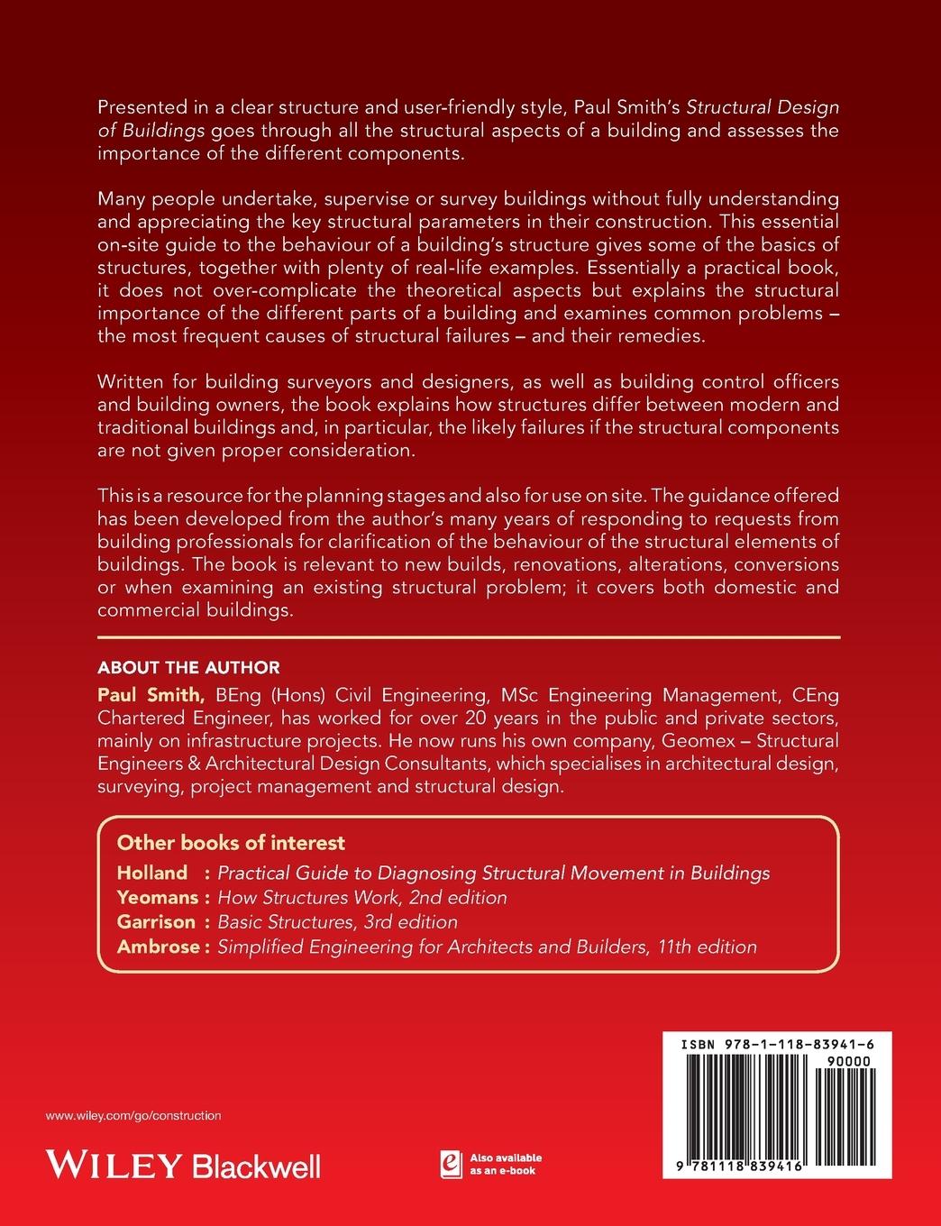 Rückseitencover Structural Design of Buildings